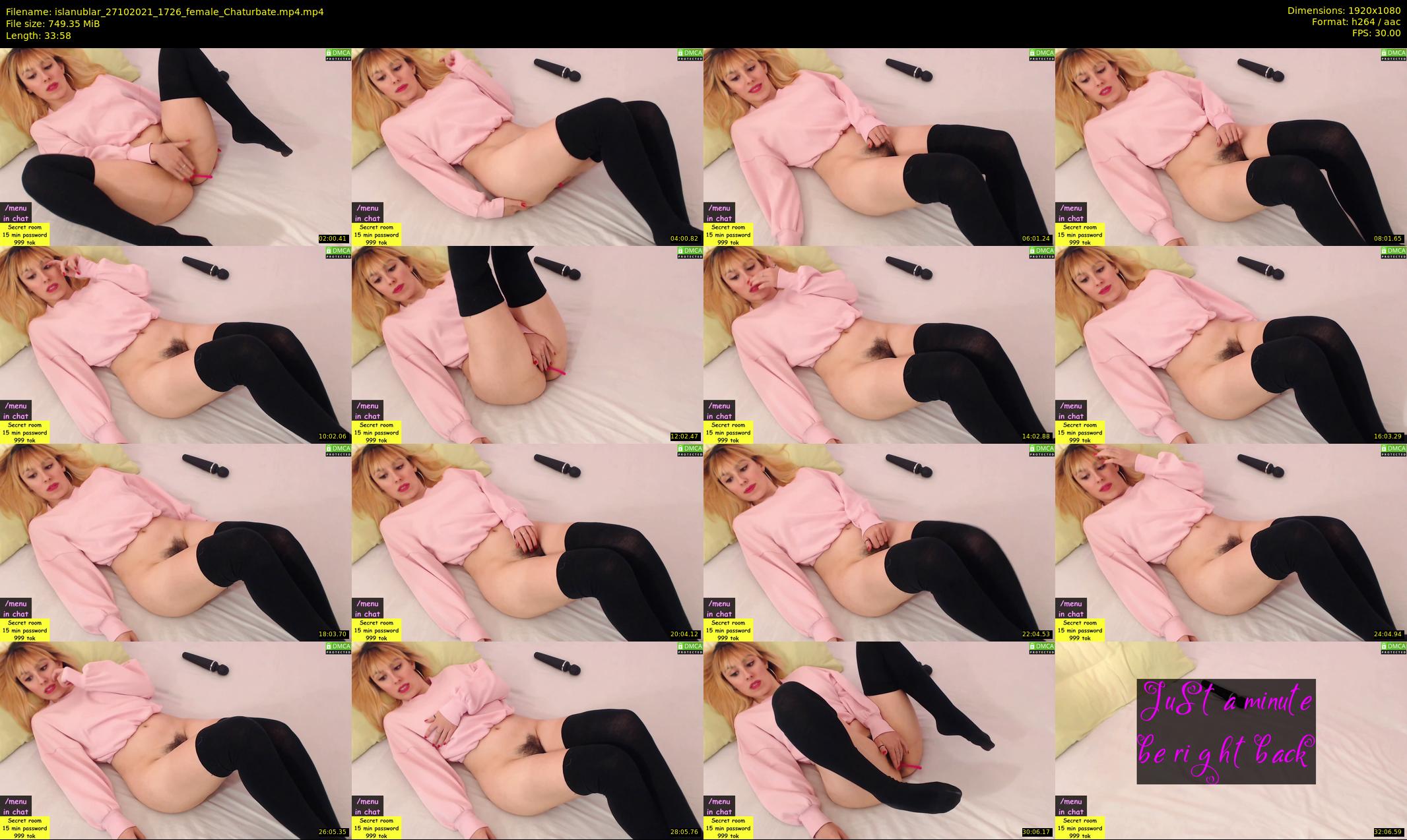 islanublar — 34 minute Chaturbate female cam show recording, 1080p, Oct 27, 2021