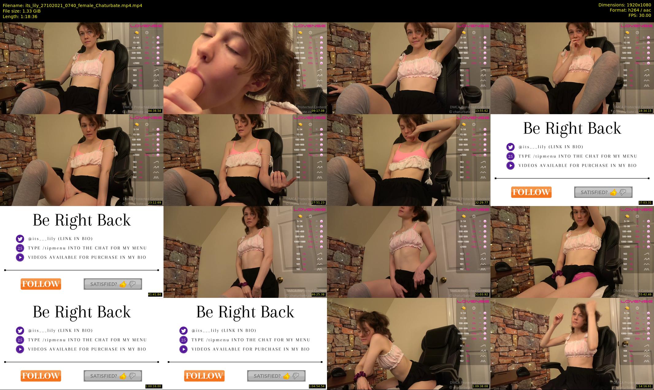 its_lily — 79 minute Chaturbate female cam show recording, 1080p, Oct 27, 2021