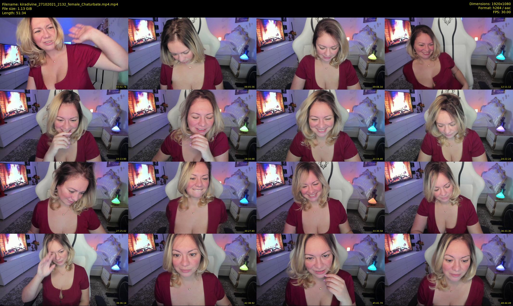 kiradivine — 52 minute Chaturbate female cam show recording, 1080p, Oct 27, 2021