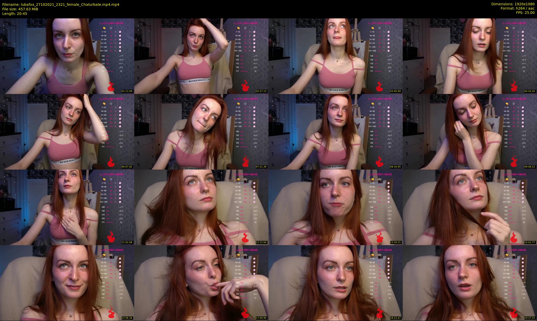 lubafox — 21 minute Chaturbate female cam show recording, 1080p, Oct 27, 2021