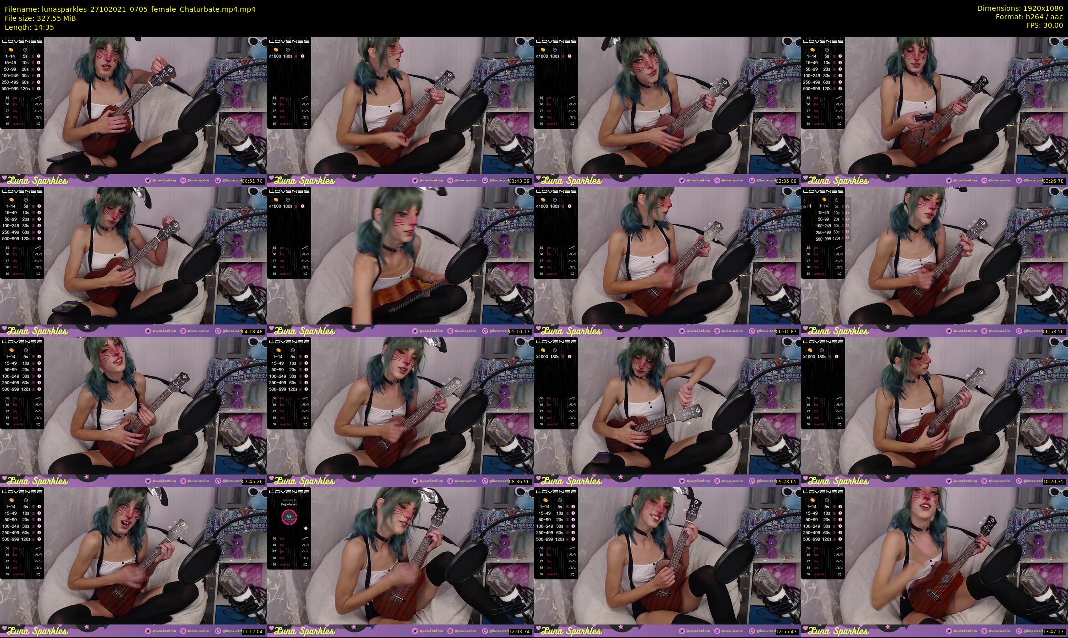 lunasparkles — 15 minute Chaturbate female cam show recording, 1080p, Oct 27, 2021