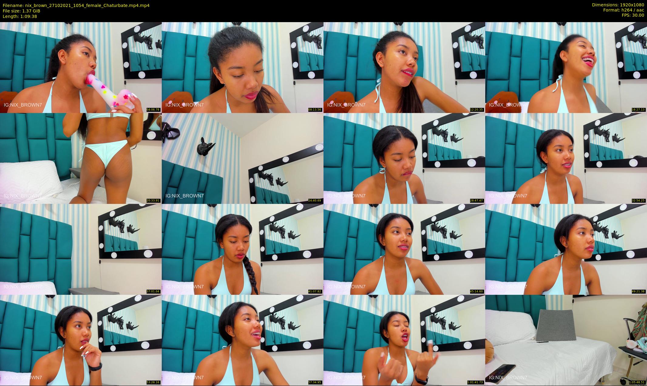 nix_brown — 70 minute Chaturbate female cam show recording, 1080p, Oct 27, 2021