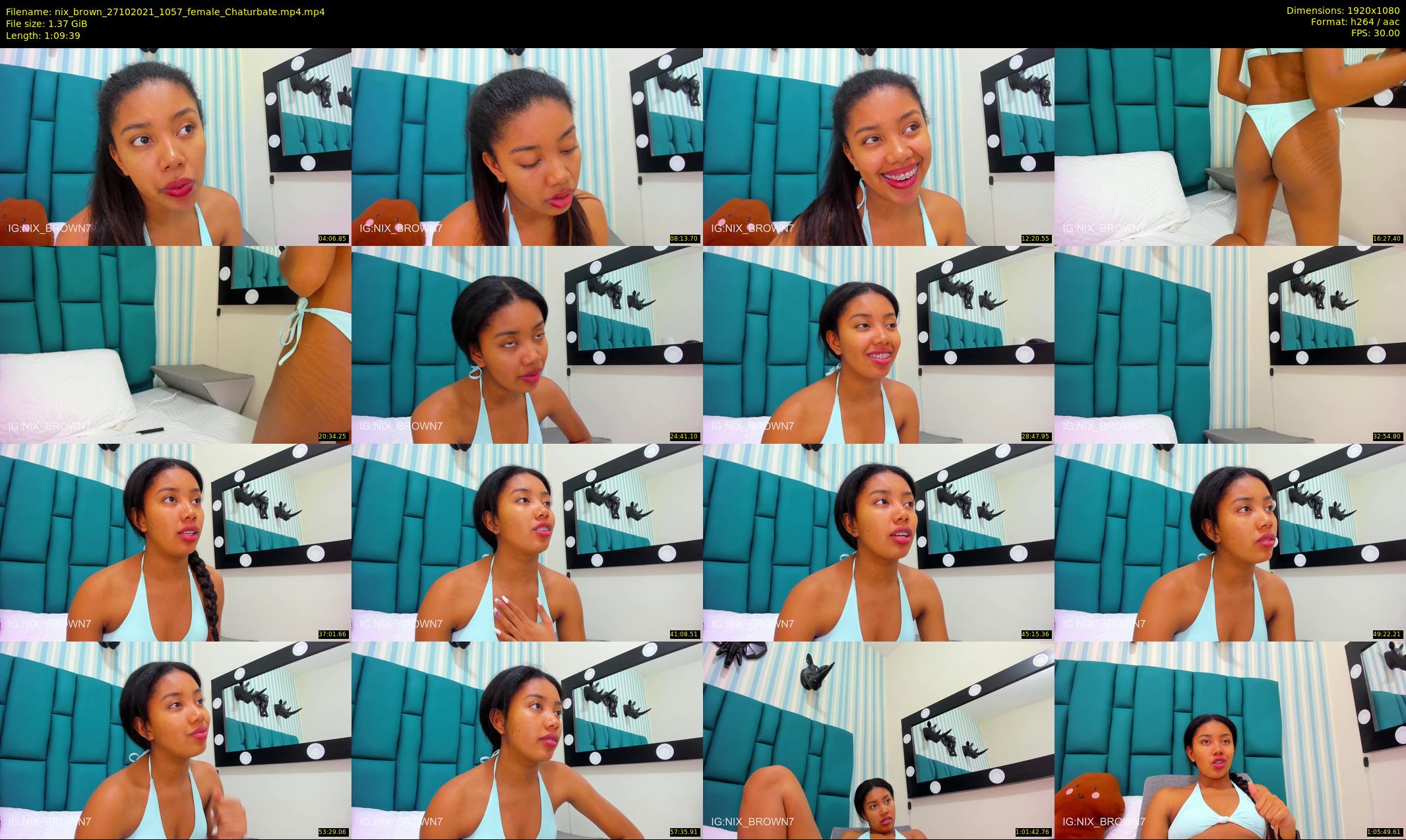 nix_brown — 70 minute Chaturbate female cam show recording, 1080p, Oct 27, 2021