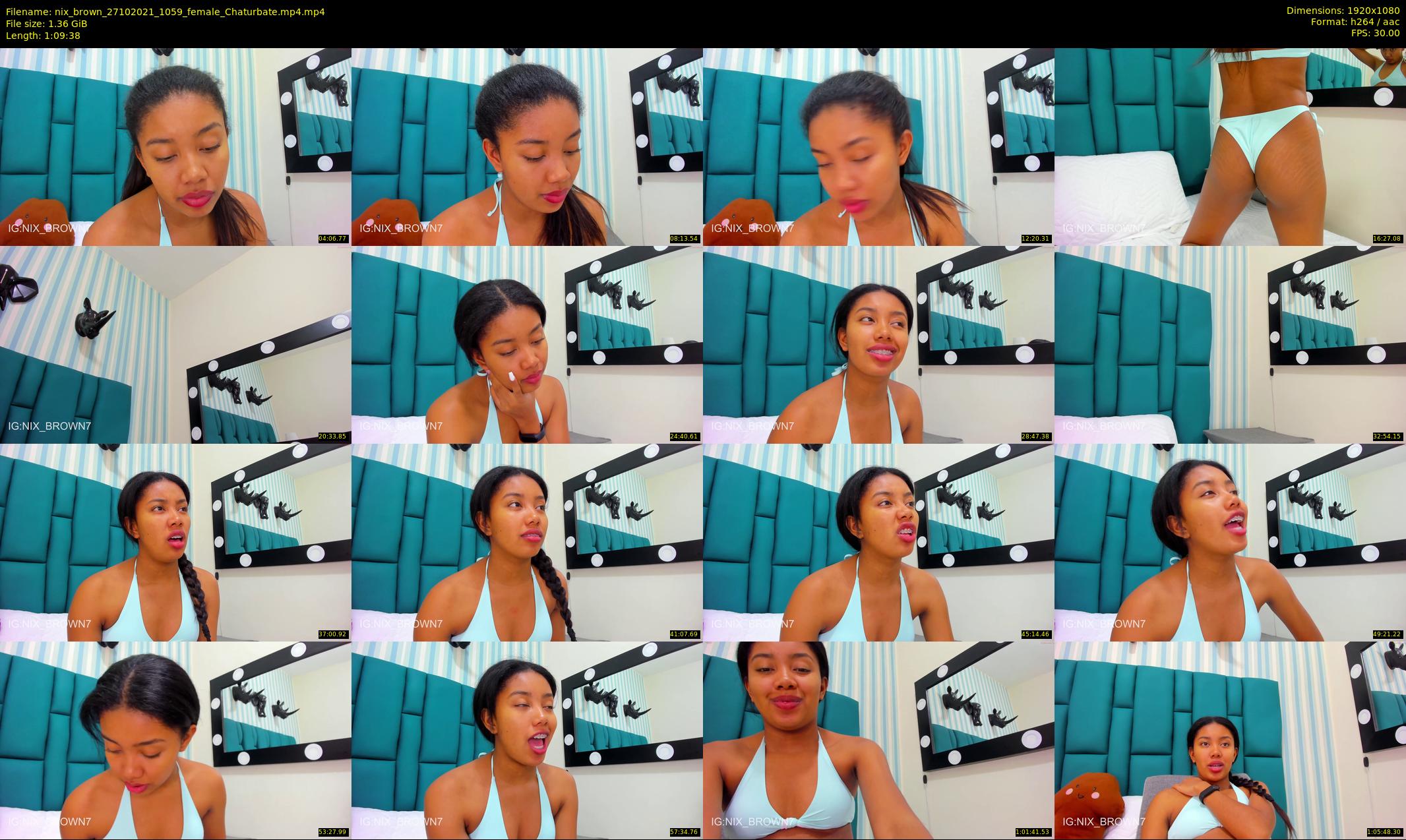 nix_brown — 70 minute Chaturbate female cam show recording, 1080p, Oct 27, 2021