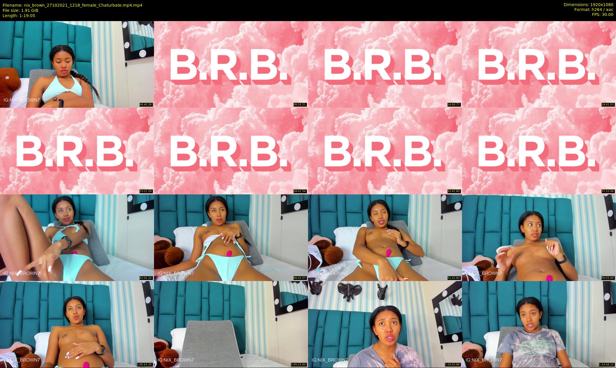 nix_brown — 80 minute Chaturbate female cam show recording, 1080p, Oct 27, 2021