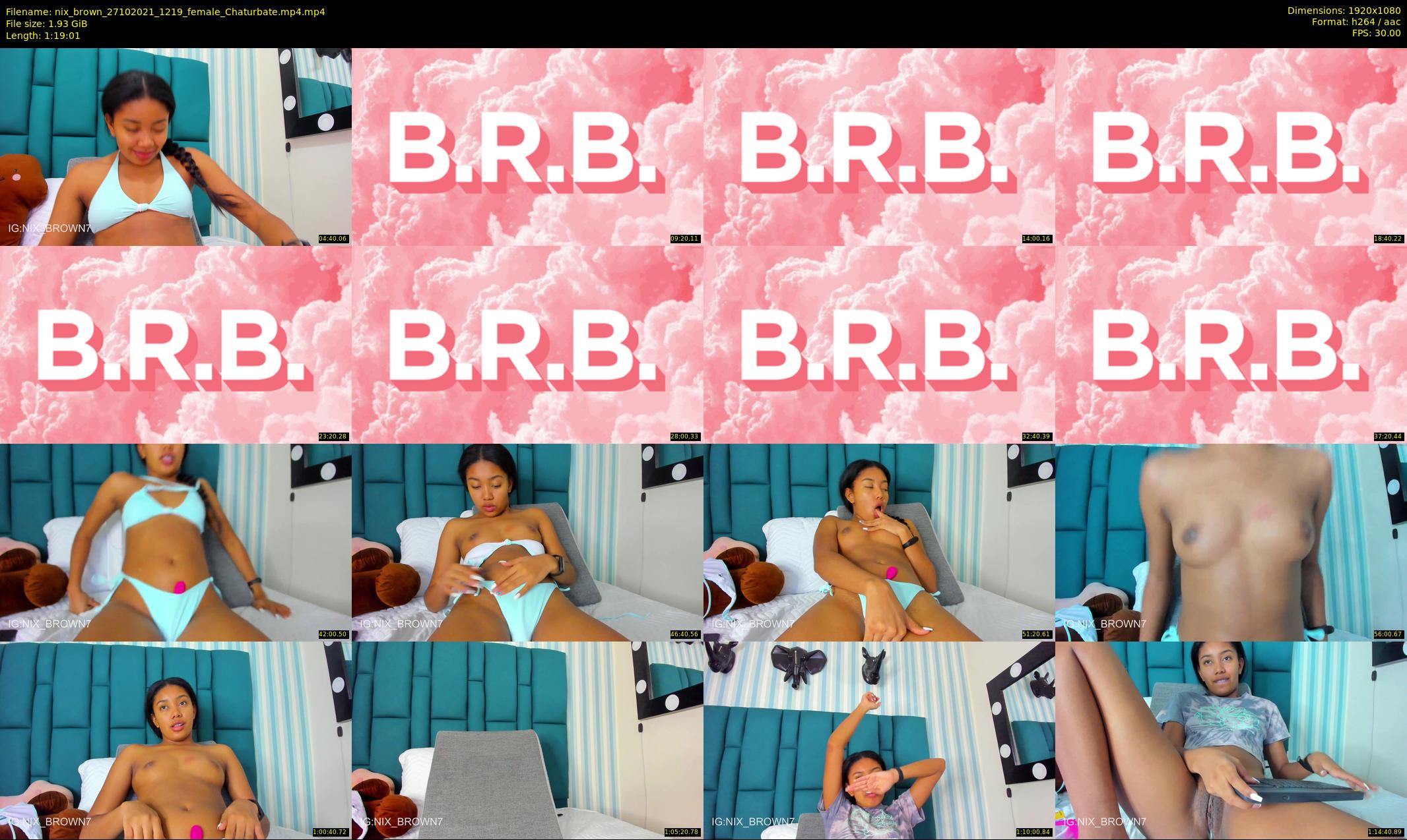 nix_brown — 80 minute Chaturbate female cam show recording, 1080p, Oct 27, 2021
