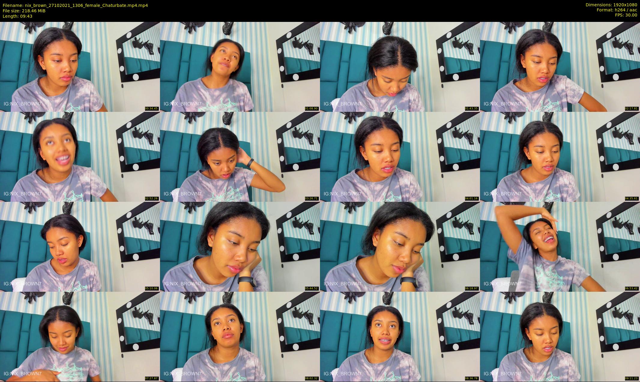 nix_brown — 10 minute Chaturbate female cam show recording, 1080p, Oct 27, 2021