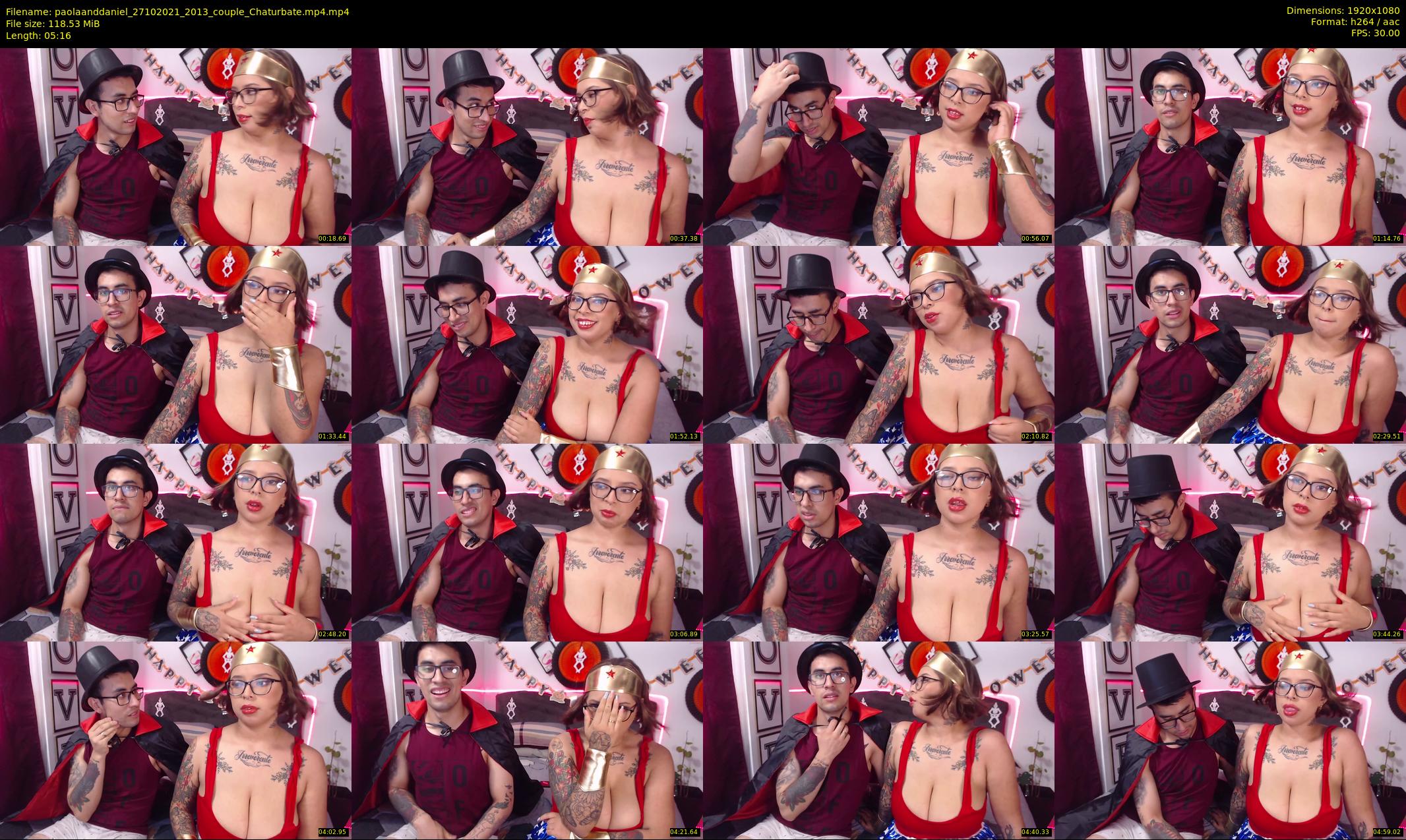paolaanddaniel — 6 minute Chaturbate couple cam show recording, 1080p, Oct 27, 2021