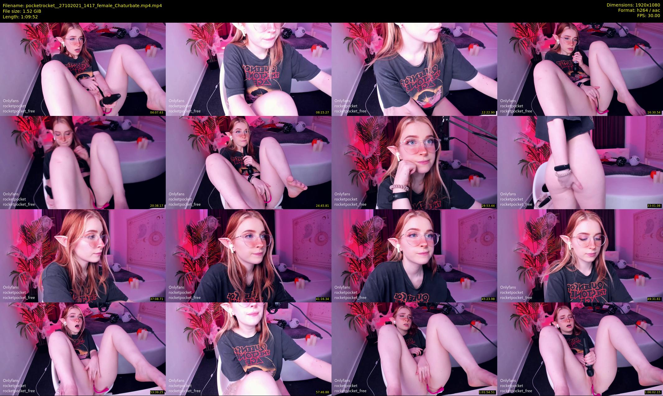 pocketrocket_ — 70 minute Chaturbate female cam show recording, 1080p, Oct 27, 2021