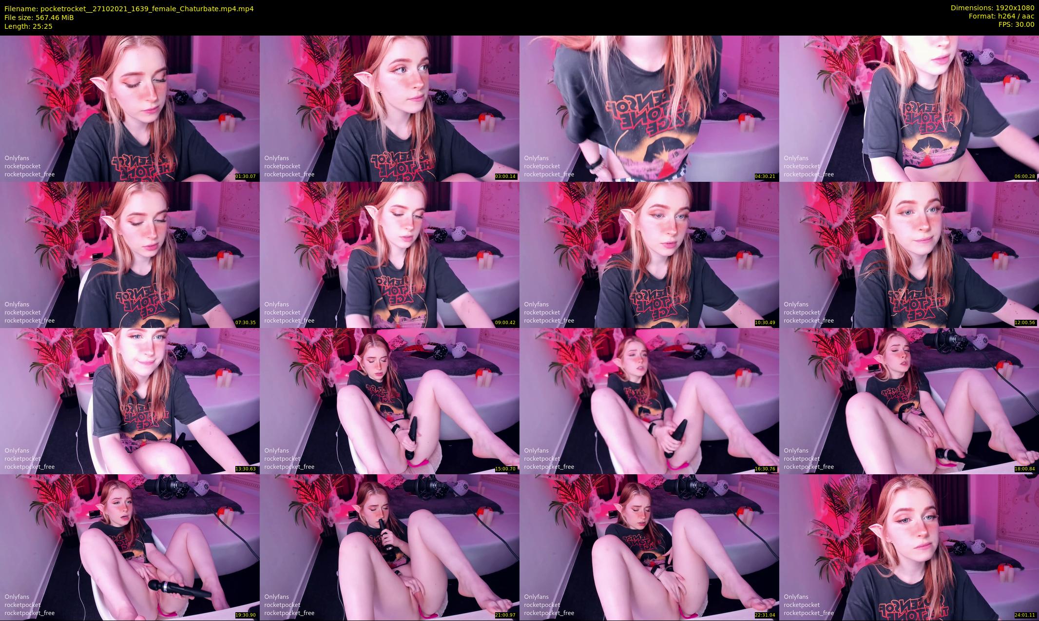 pocketrocket_ — 26 minute Chaturbate female cam show recording, 1080p, Oct 27, 2021