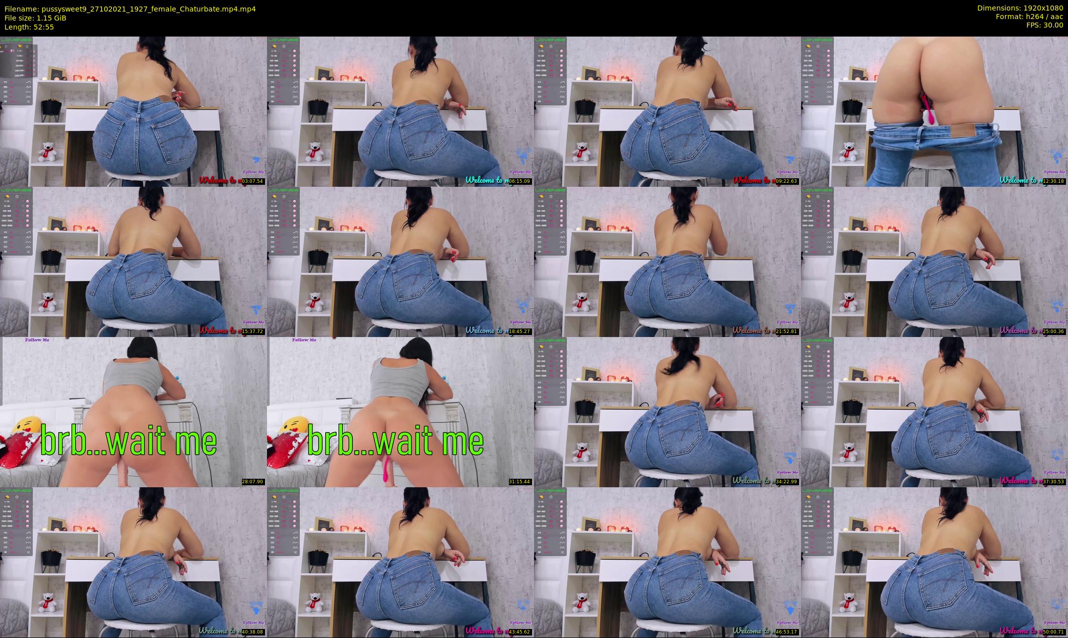 pussysweet9 — 53 minute Chaturbate female cam show recording, 1080p, Oct 27, 2021