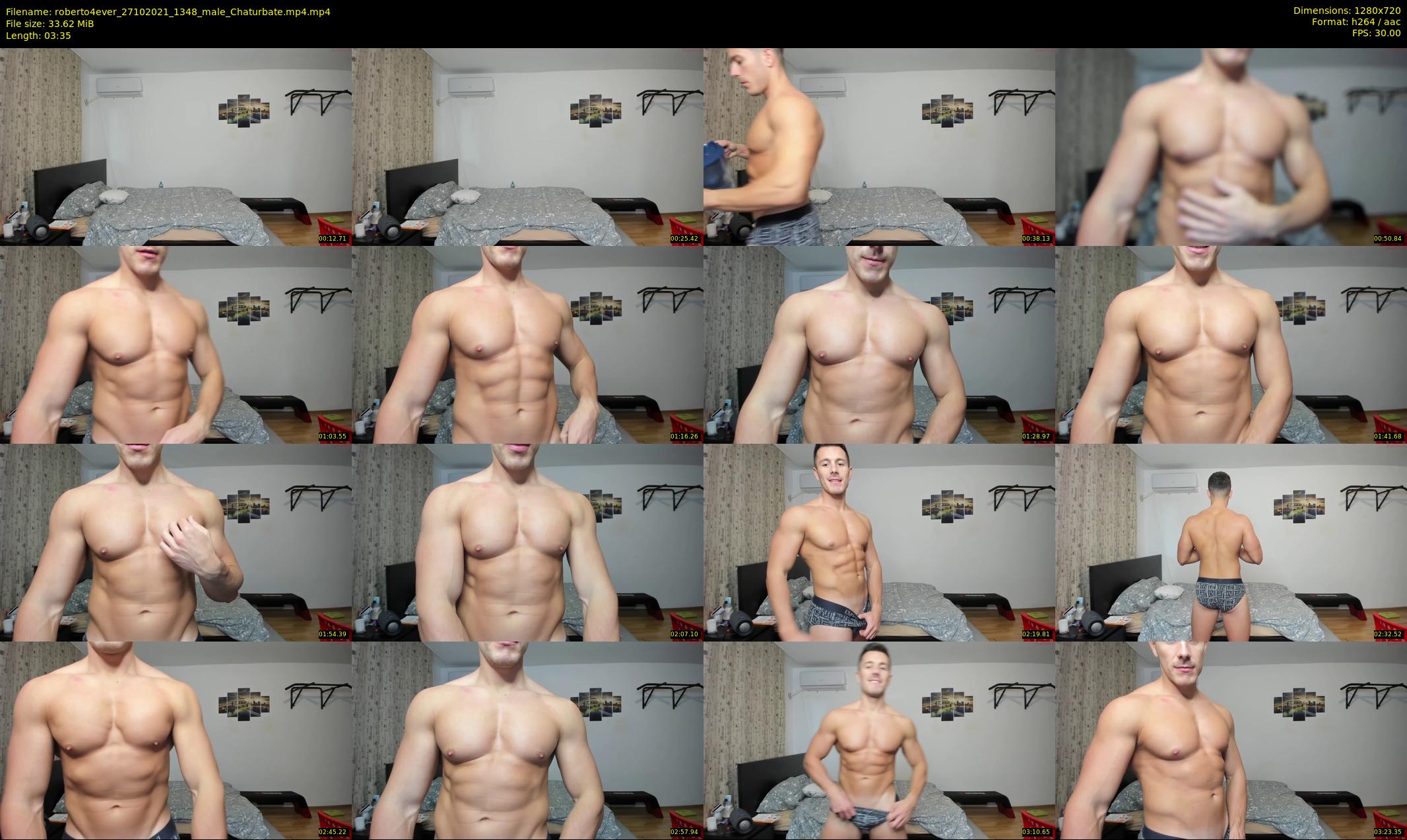 roberto4ever — 4 minute Chaturbate male cam show recording, 720p, Oct 27, 2021