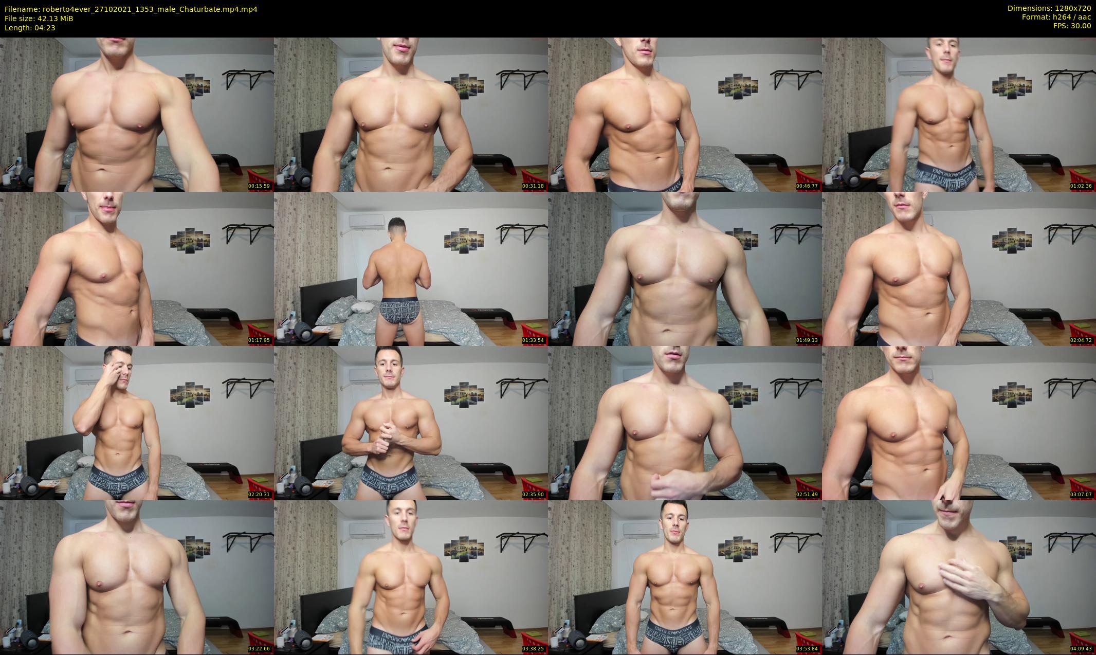 roberto4ever — 5 minute Chaturbate male cam show recording, 720p, Oct 27, 2021