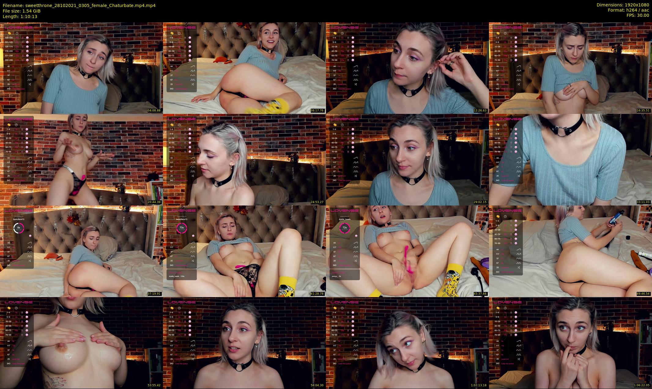sweetthrone — 71 minute Chaturbate couple cam show recording, 1080p, Oct 28, 2021