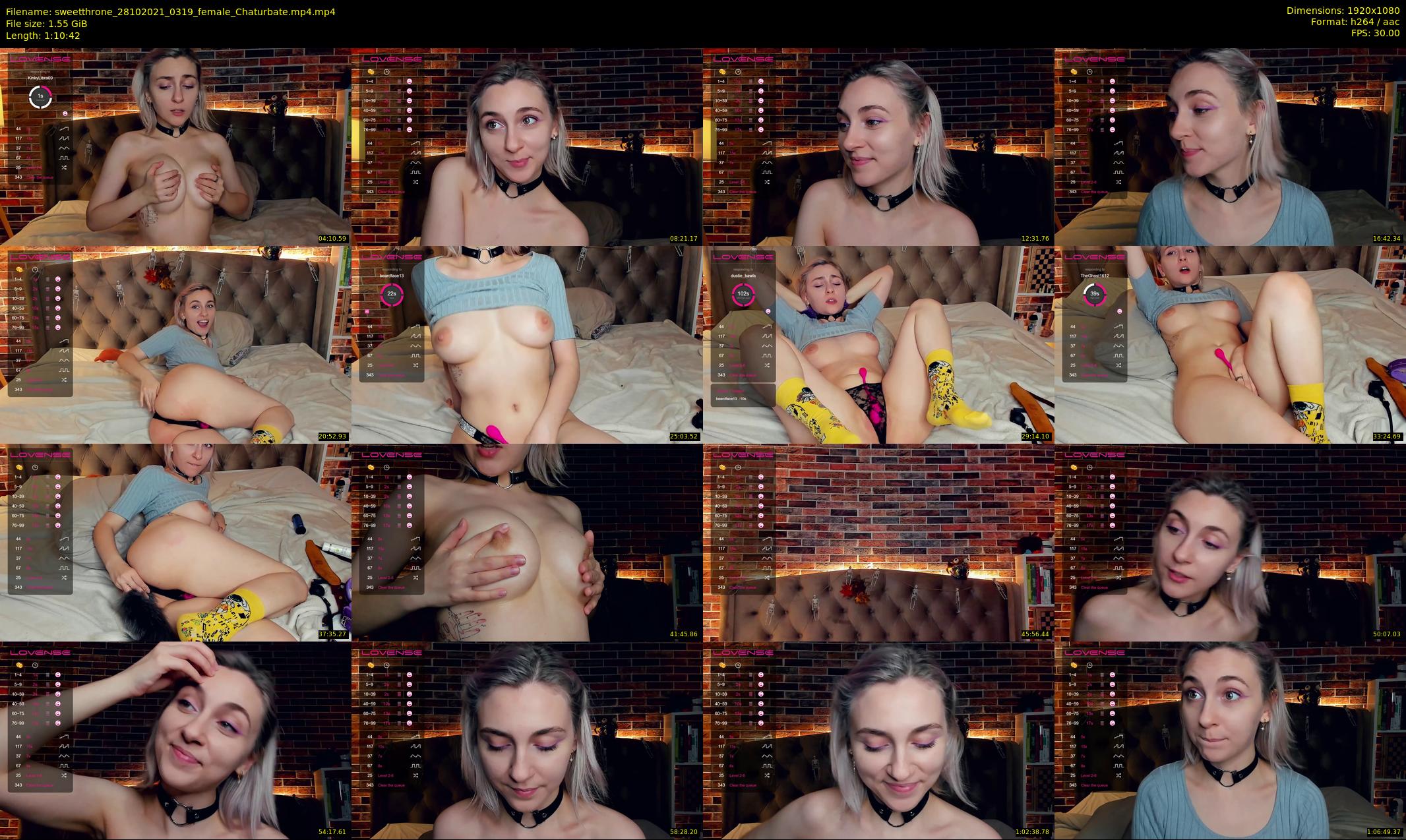 sweetthrone — 71 minute Chaturbate couple cam show recording, 1080p, Oct 28, 2021