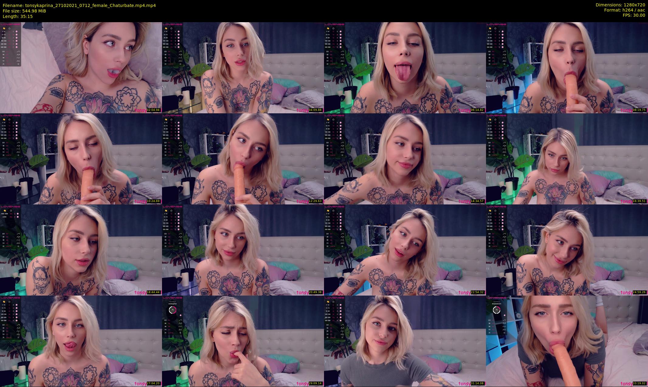 tonsykaprina — 36 minute Chaturbate couple cam show recording, 720p, Oct 27, 2021