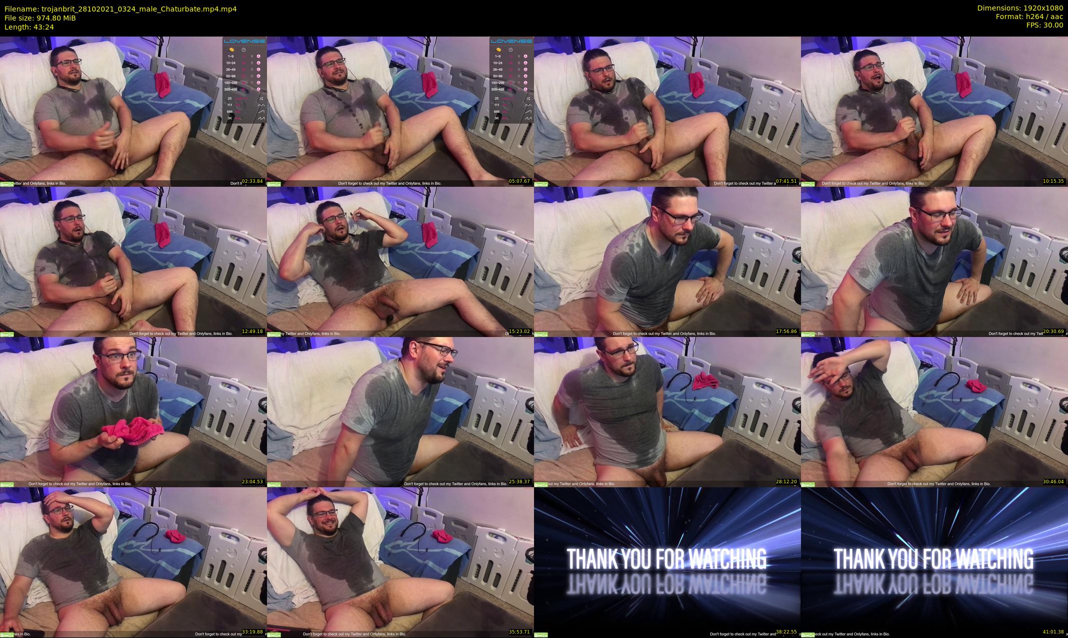 trojanbrit — 44 minute Chaturbate male cam show recording, 1080p, Oct 28, 2021