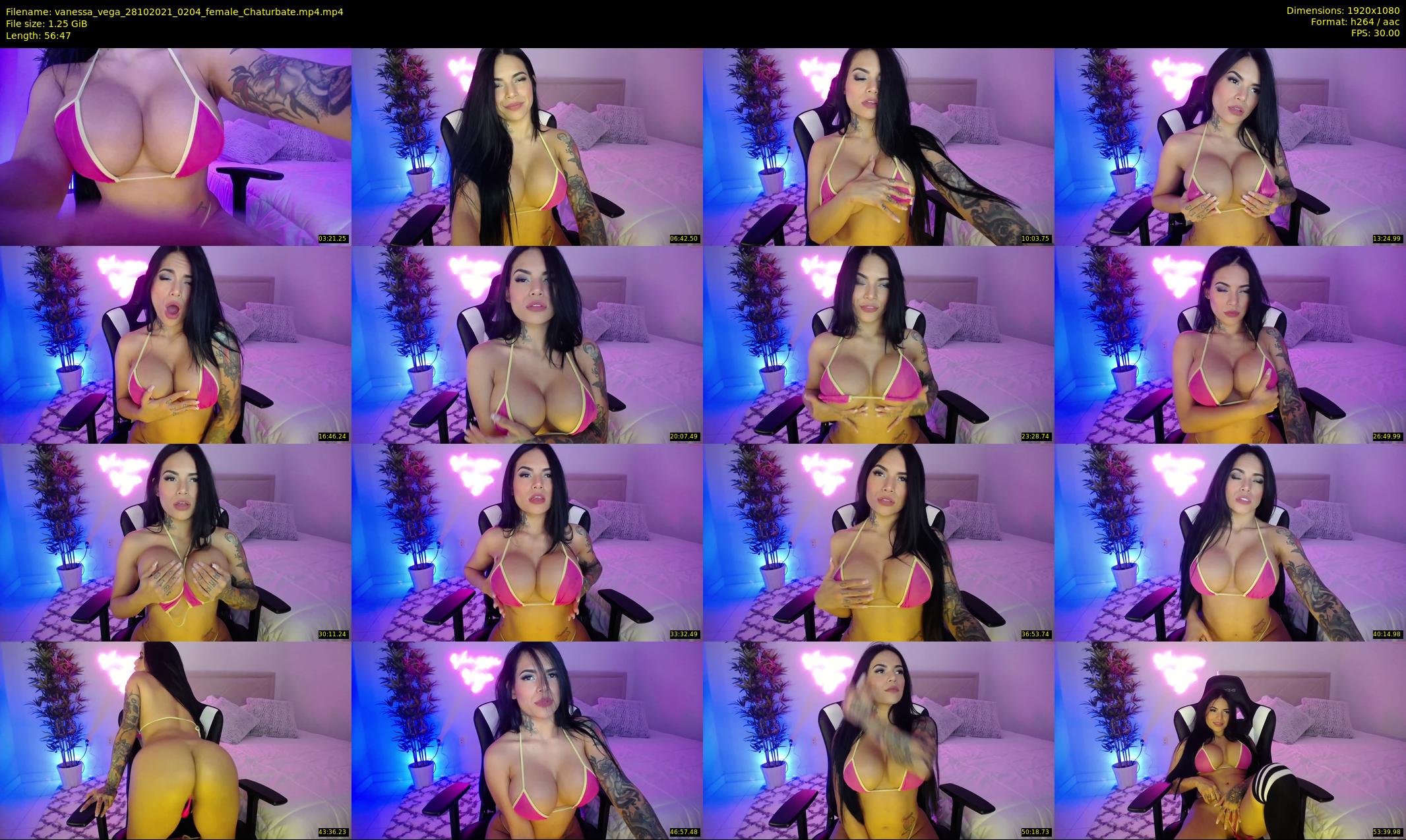 vanessa_vega — 57 minute Chaturbate female cam show recording, 1080p, Oct 28, 2021