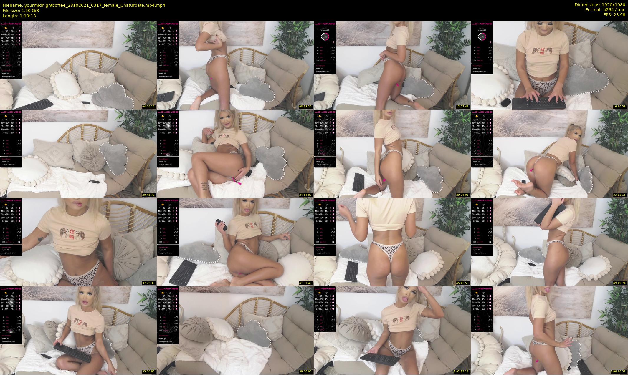 yourmidnightcoffee — 71 minute Chaturbate female cam show recording, 1080p, Oct 28, 2021