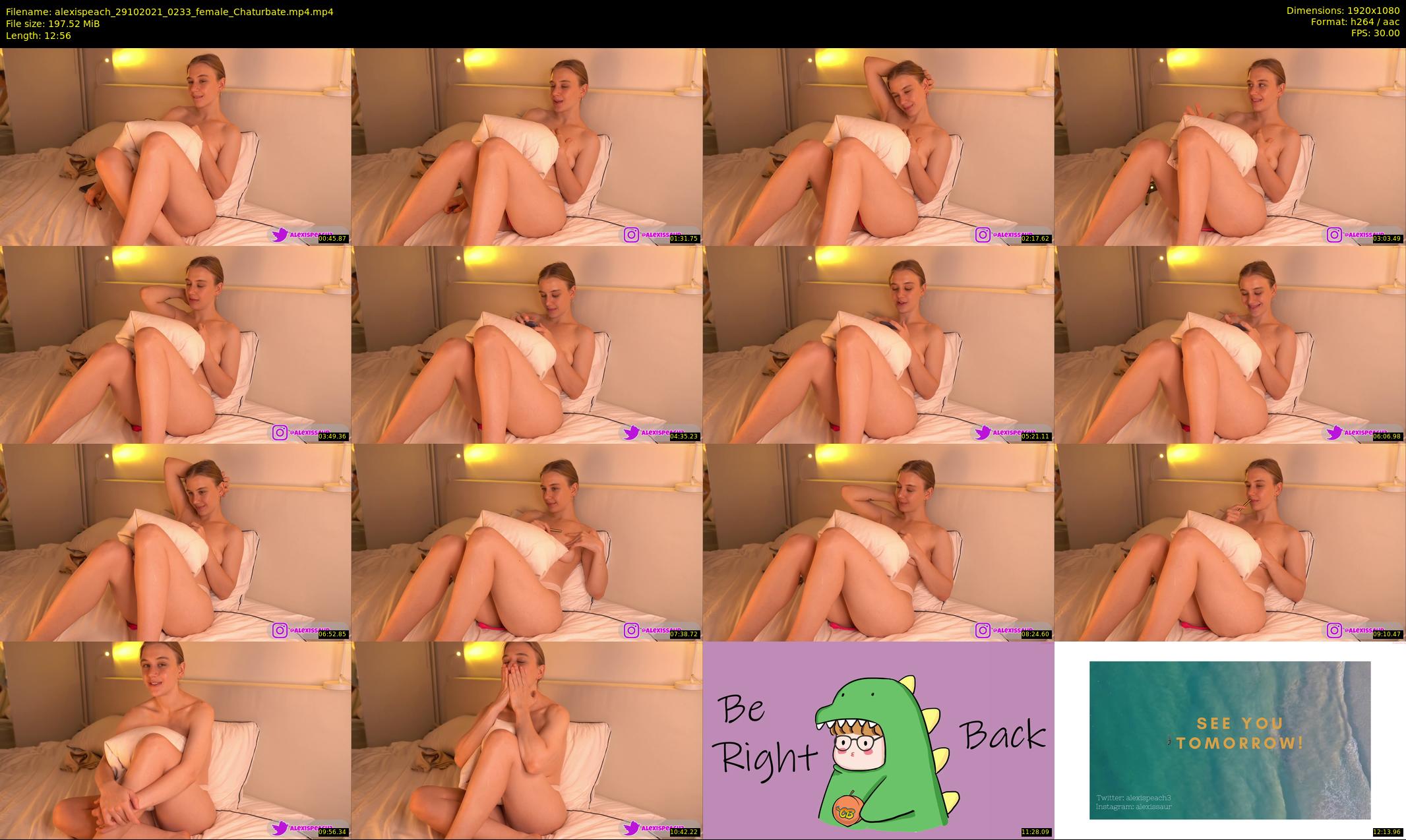 alexispeach — 13 minute Chaturbate female cam show recording, 1080p, Oct 29, 2021