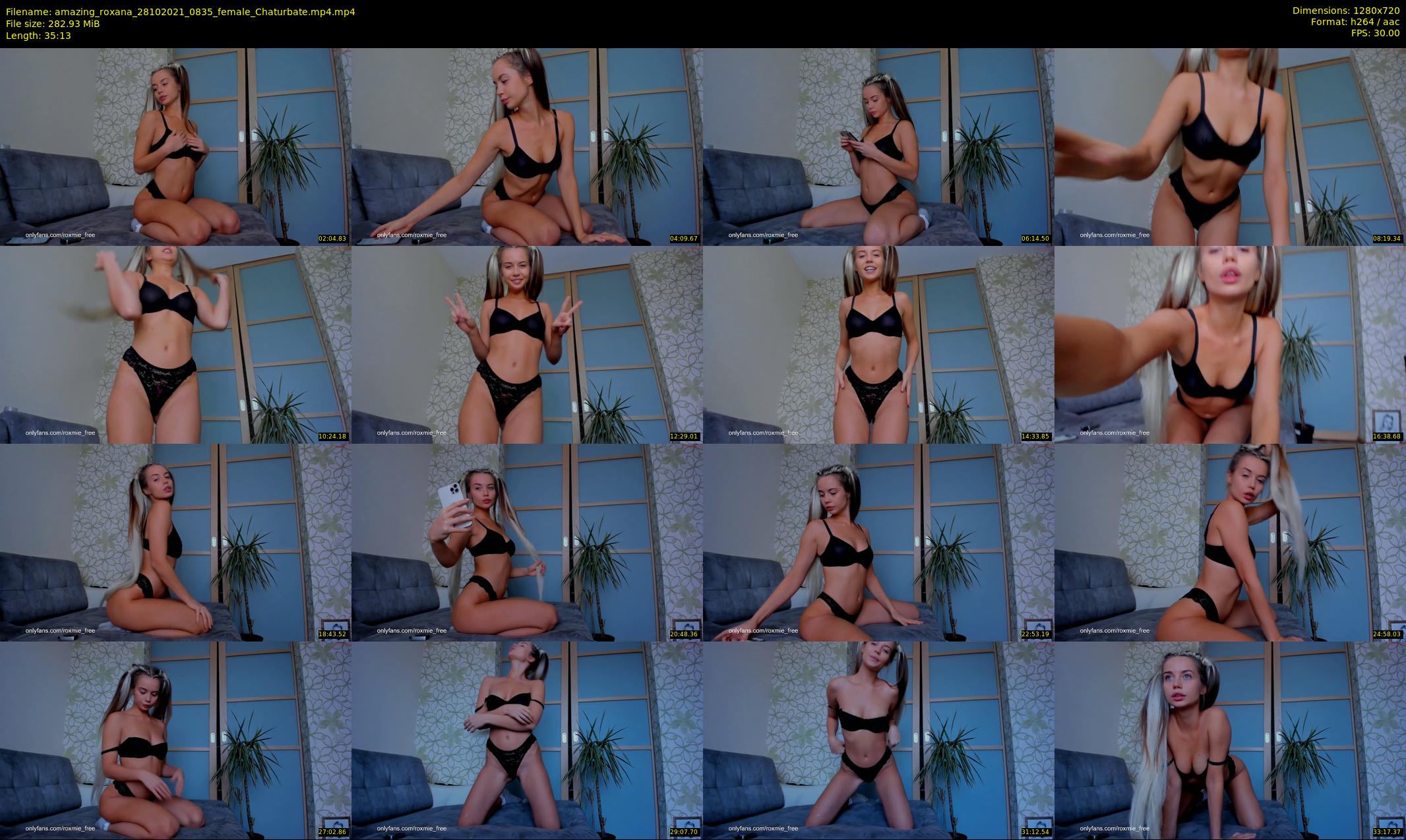 amazing_roxana — 36 minute Chaturbate female cam show recording, 720p, Oct 28, 2021