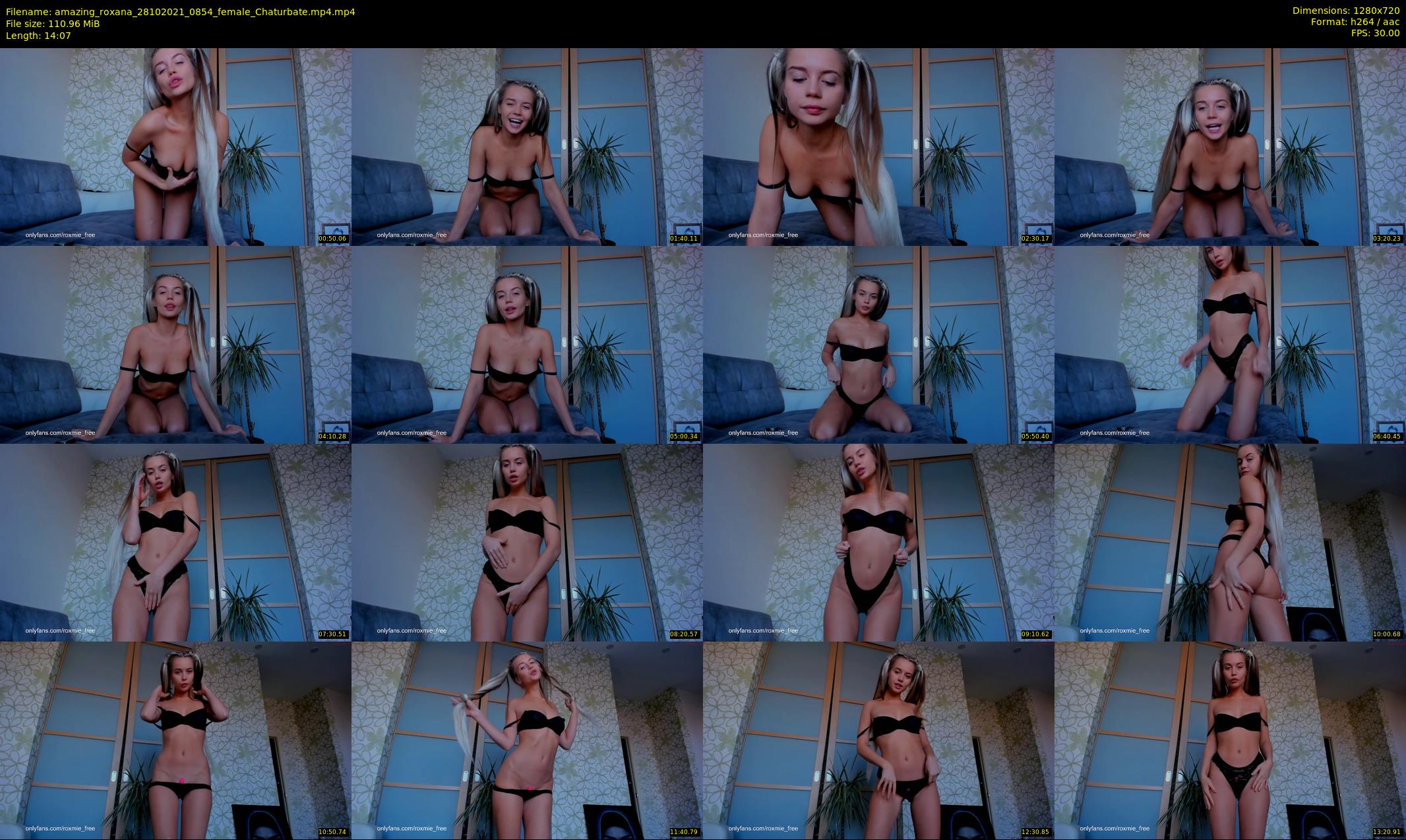amazing_roxana — 15 minute Chaturbate female cam show recording, 720p, Oct 28, 2021