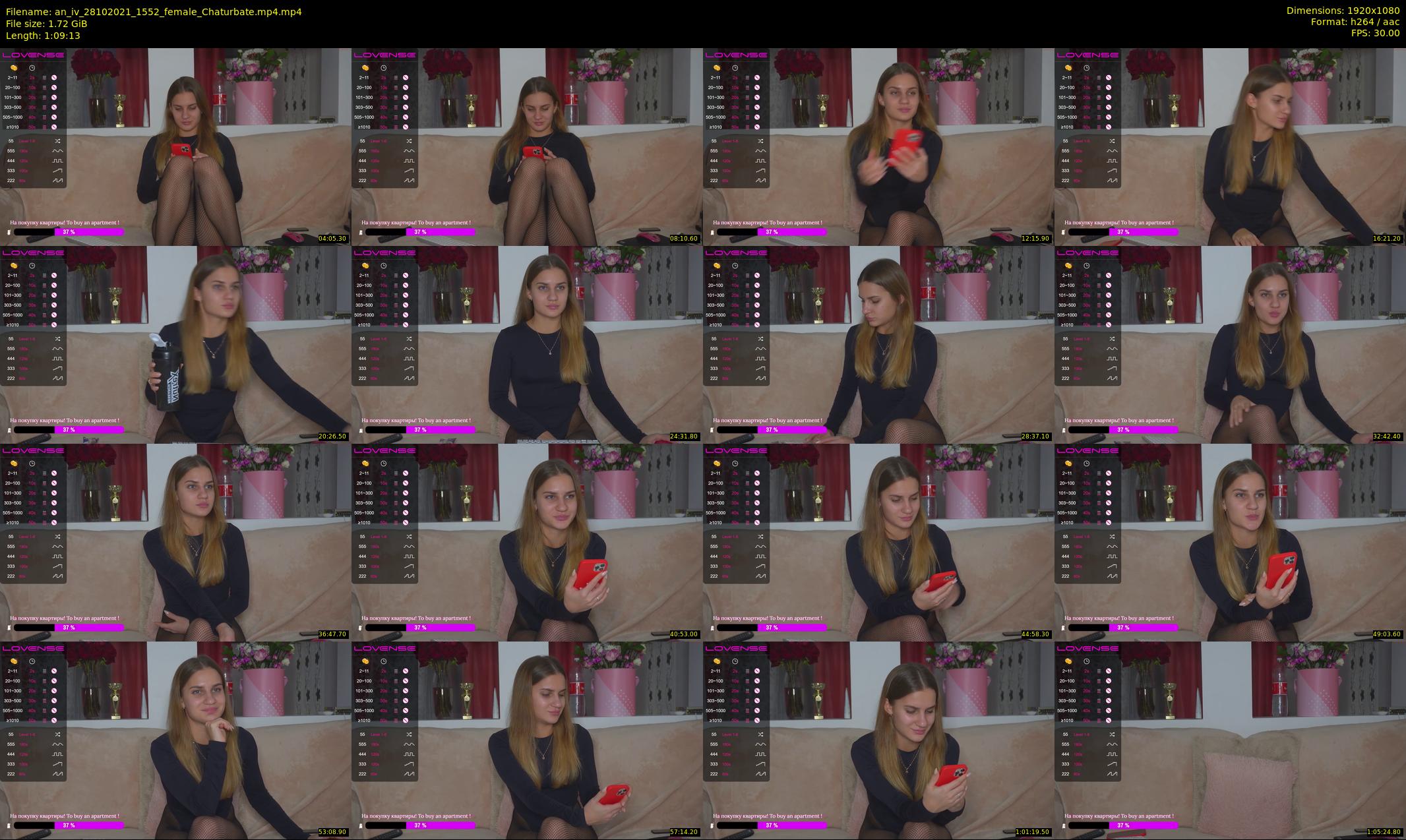 an_iv — 70 minute Chaturbate female cam show recording, 1080p, Oct 28, 2021