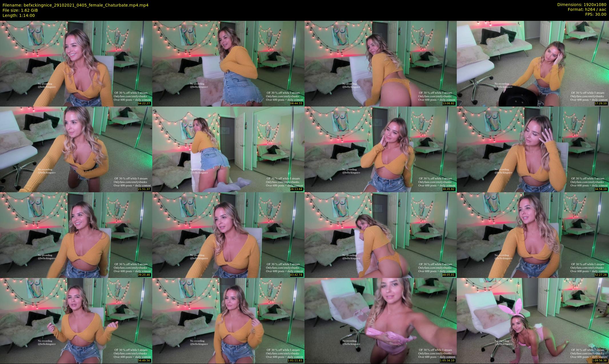 befxckingnice — 74 minute Chaturbate female cam show recording, 1080p, Oct 29, 2021
