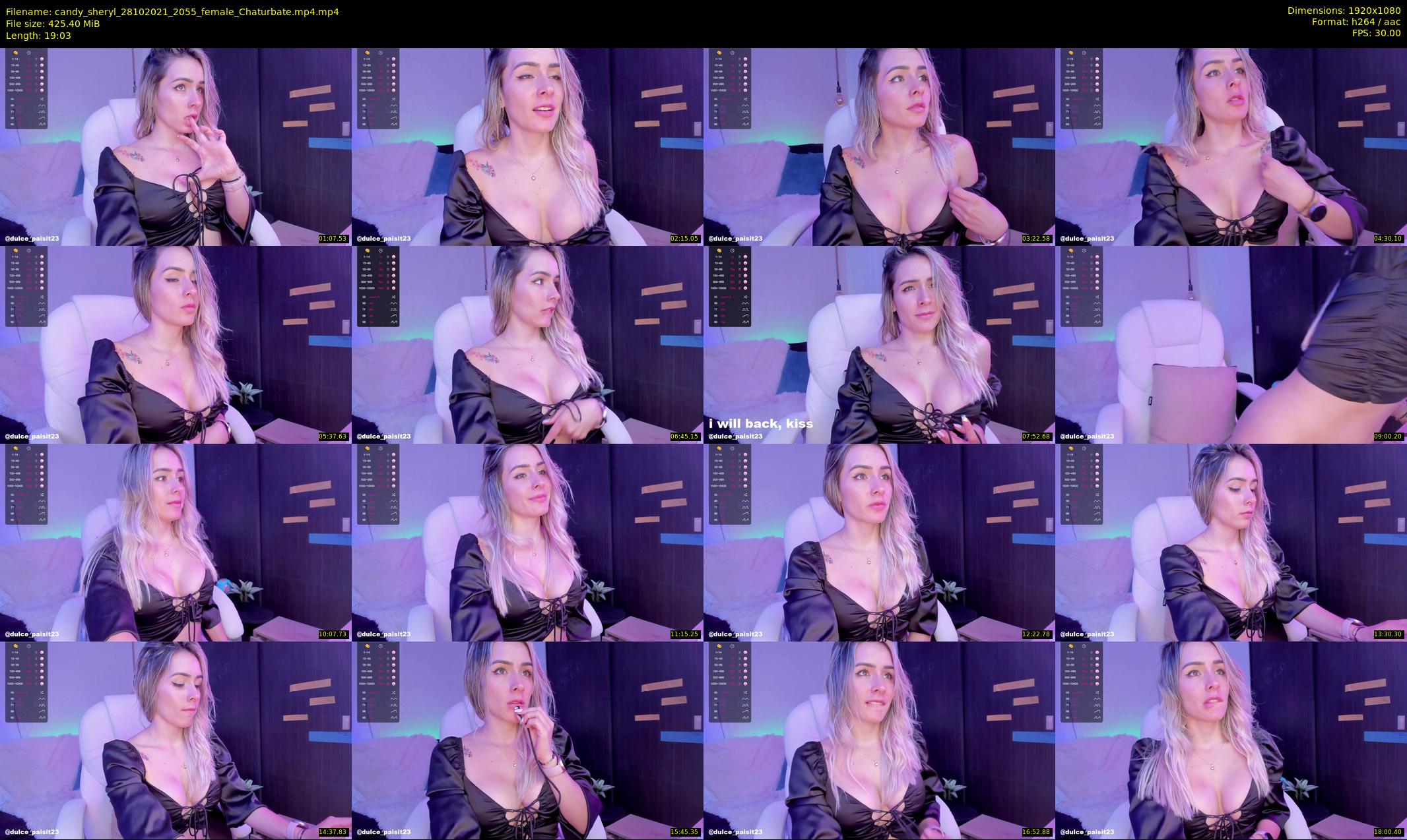 candy_sheryl — 20 minute Chaturbate female cam show recording, 1080p, Oct 28, 2021