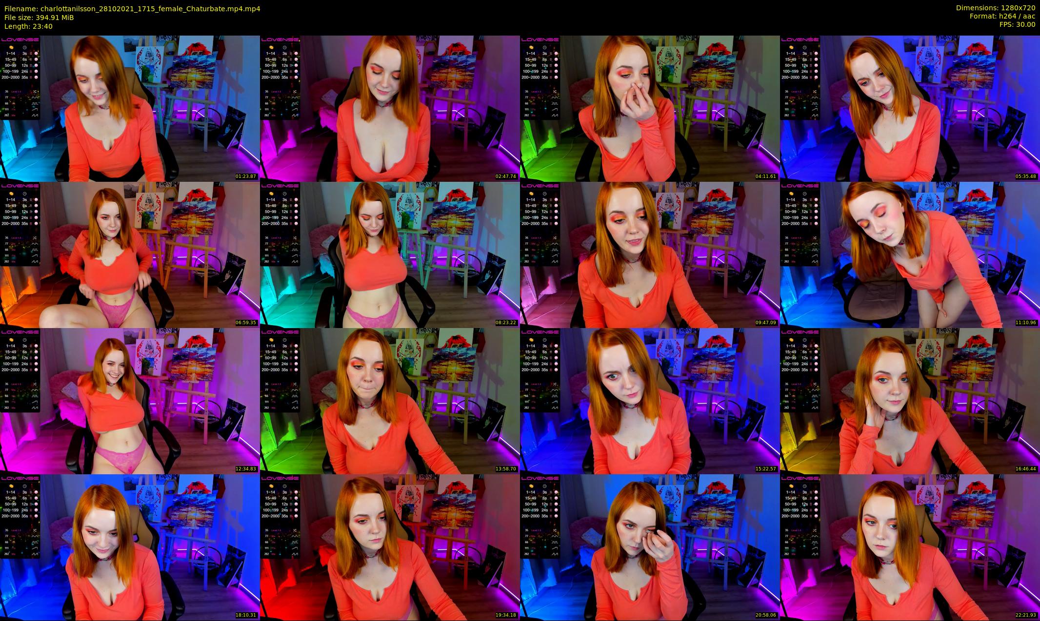 charlottanilsson — 24 minute Chaturbate female cam show recording, 720p, Oct 28, 2021