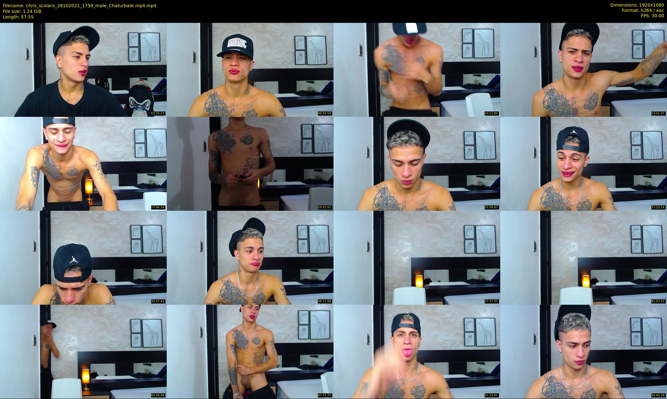 chris_scolaro — 58 minute Chaturbate male cam show recording, 1080p, Oct 28, 2021