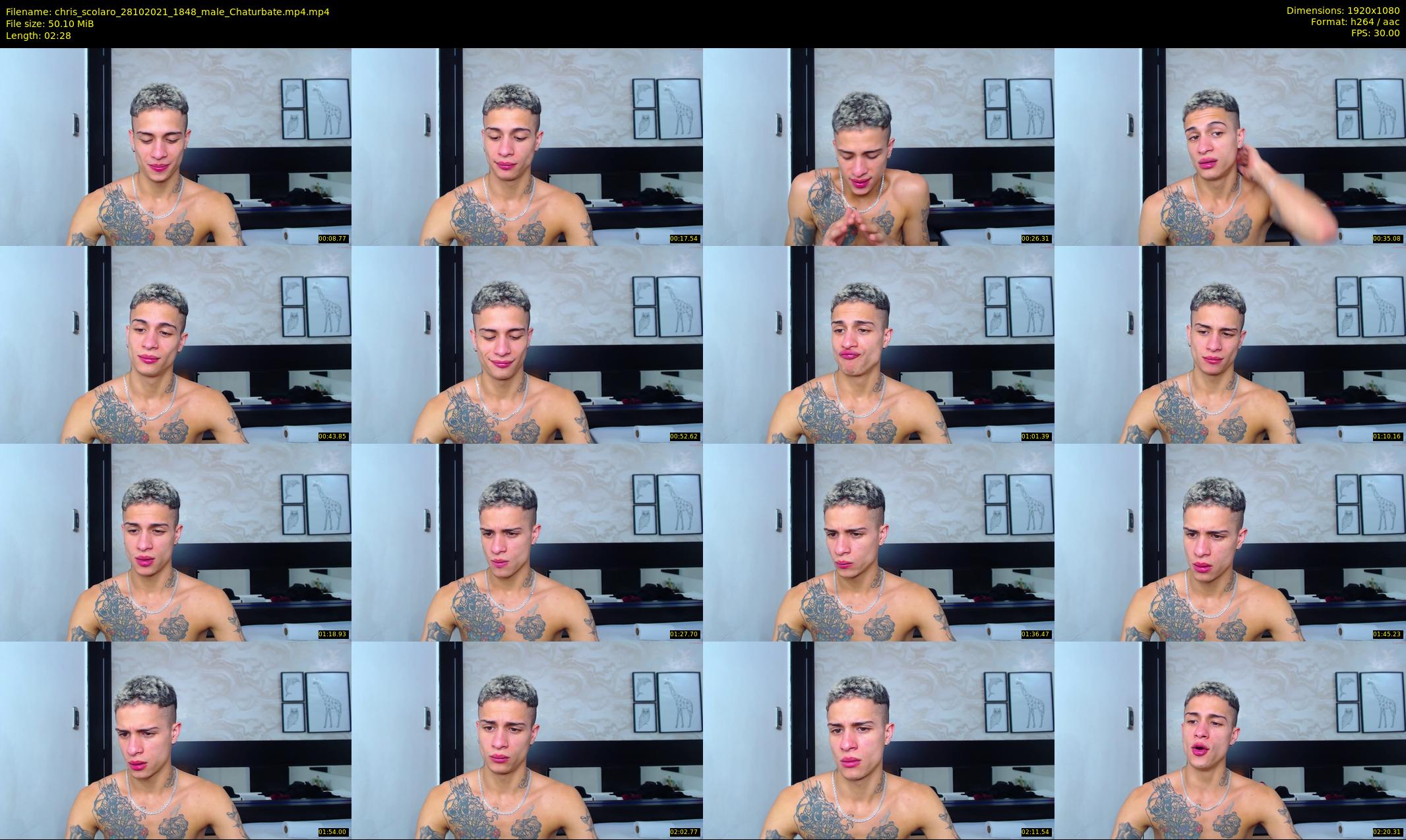 chris_scolaro — 3 minute Chaturbate male cam show recording, 1080p, Oct 28, 2021