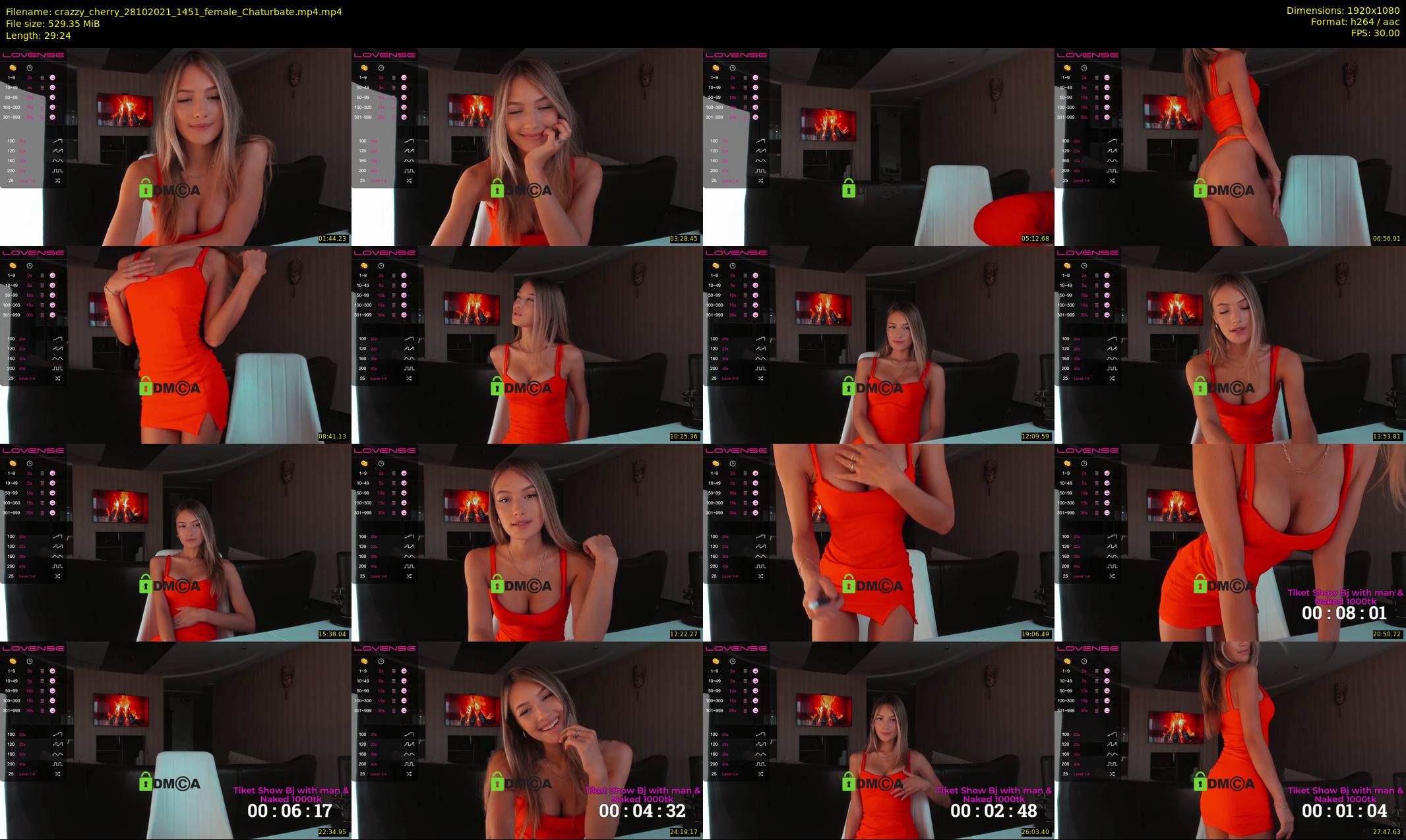 crazzy_cherry — 30 minute Chaturbate female cam show recording, 1080p, Oct 28, 2021