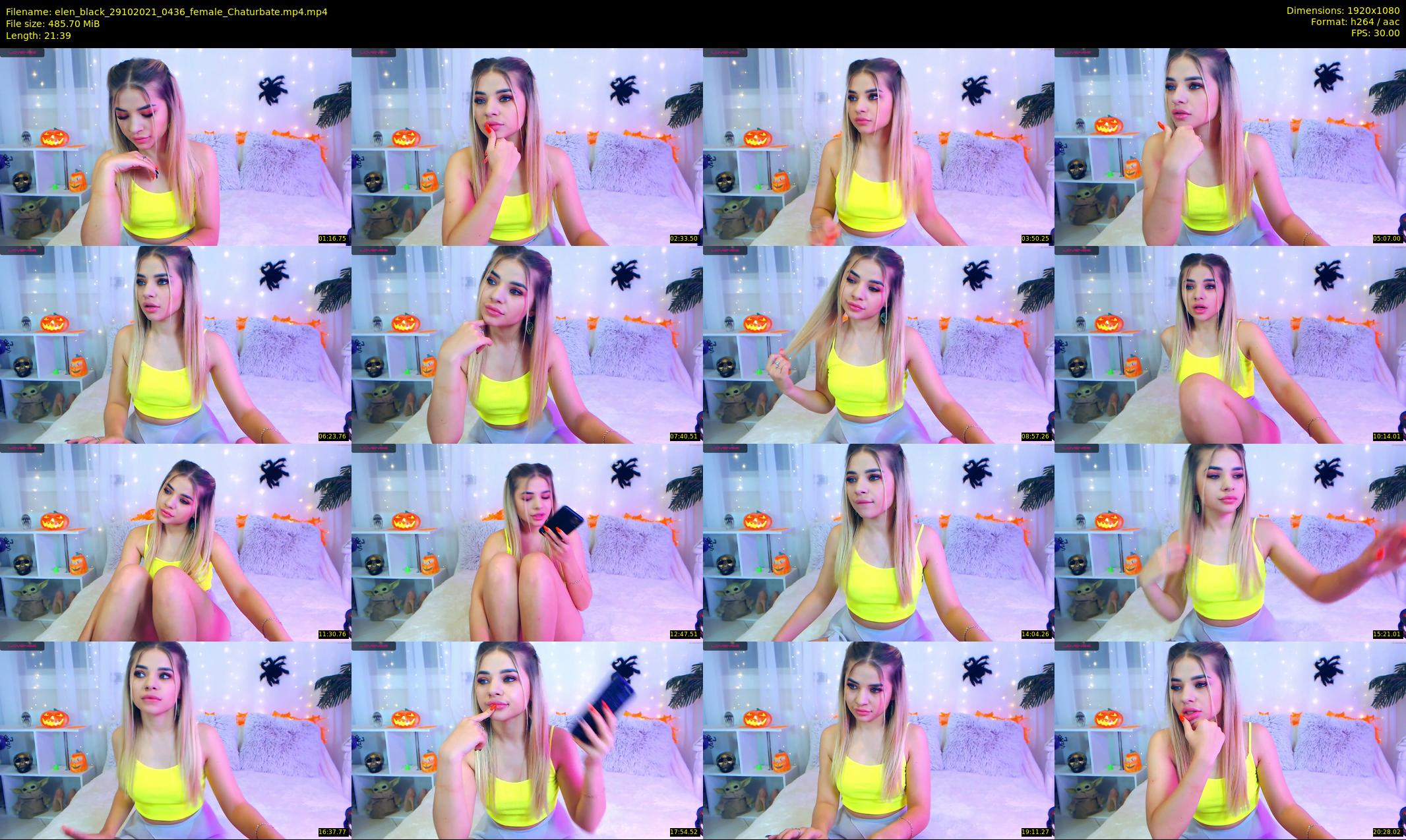 elen_black — 22 minute Chaturbate female cam show recording, 1080p, Oct 29, 2021