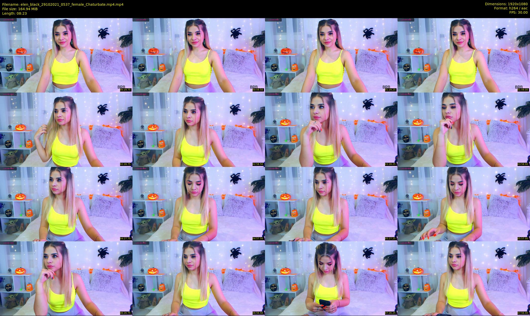 elen_black — 9 minute Chaturbate female cam show recording, 1080p, Oct 29, 2021