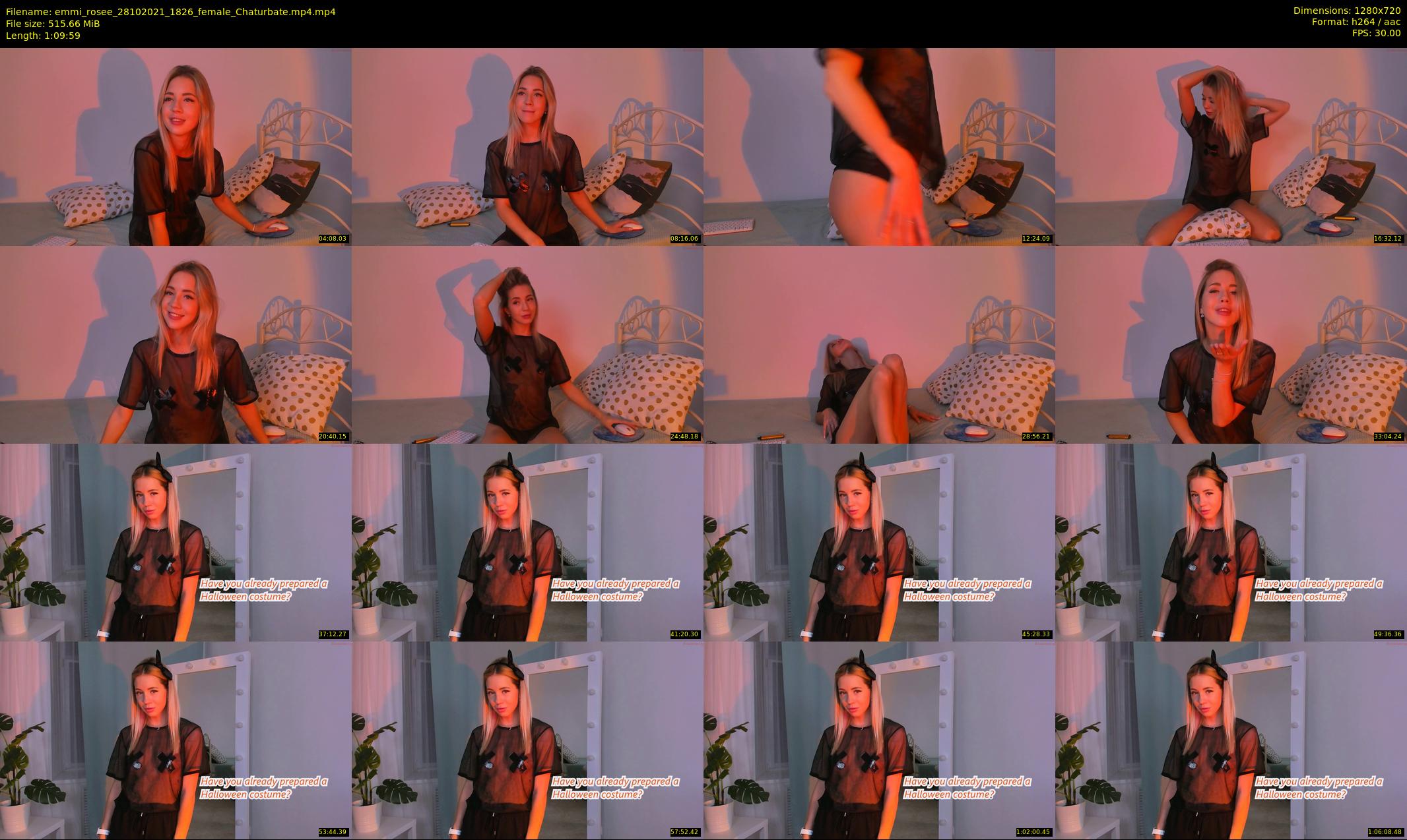 emmi_rosee — 70 minute Chaturbate female cam show recording, 720p, Oct 28, 2021