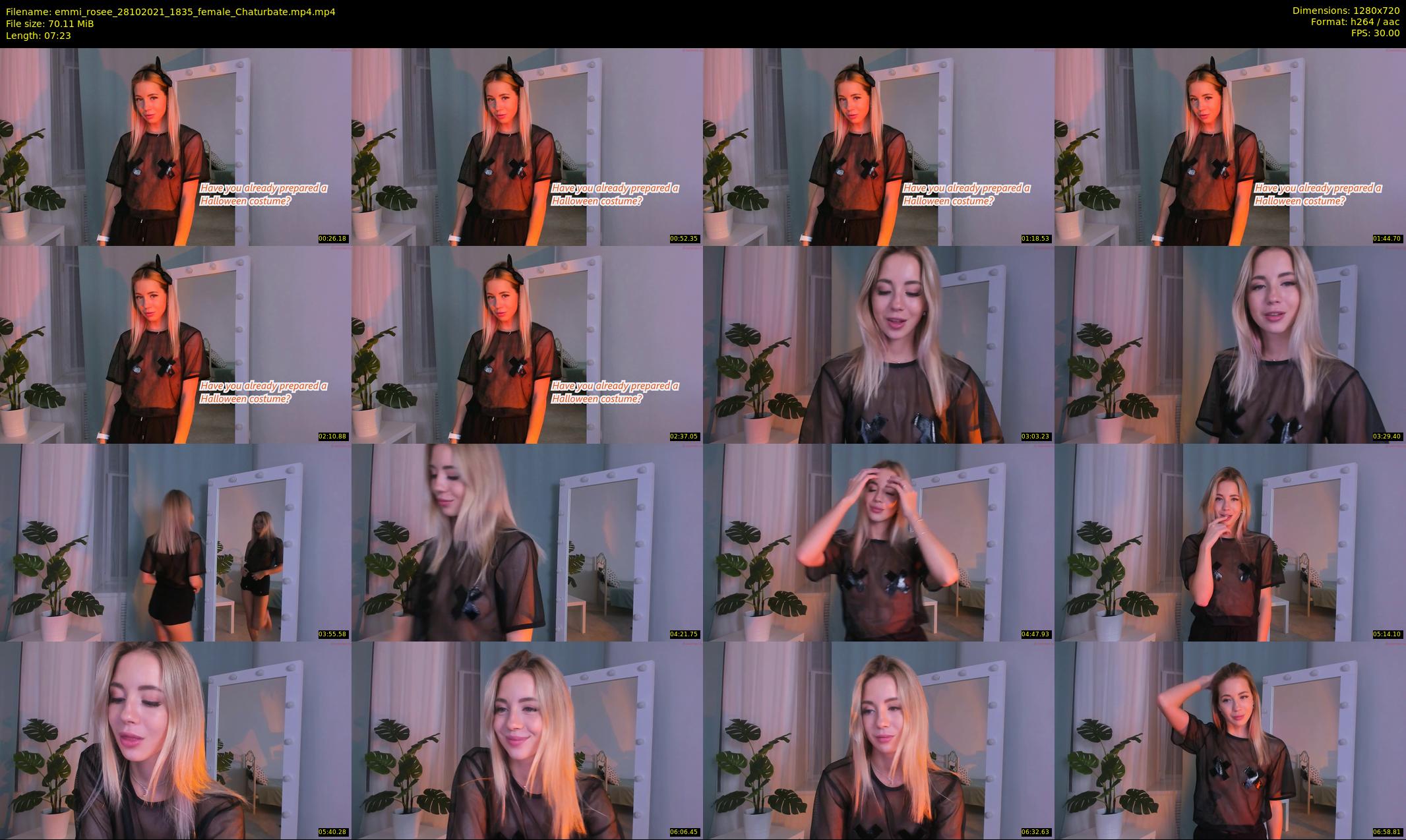 emmi_rosee — 8 minute Chaturbate female cam show recording, 720p, Oct 28, 2021