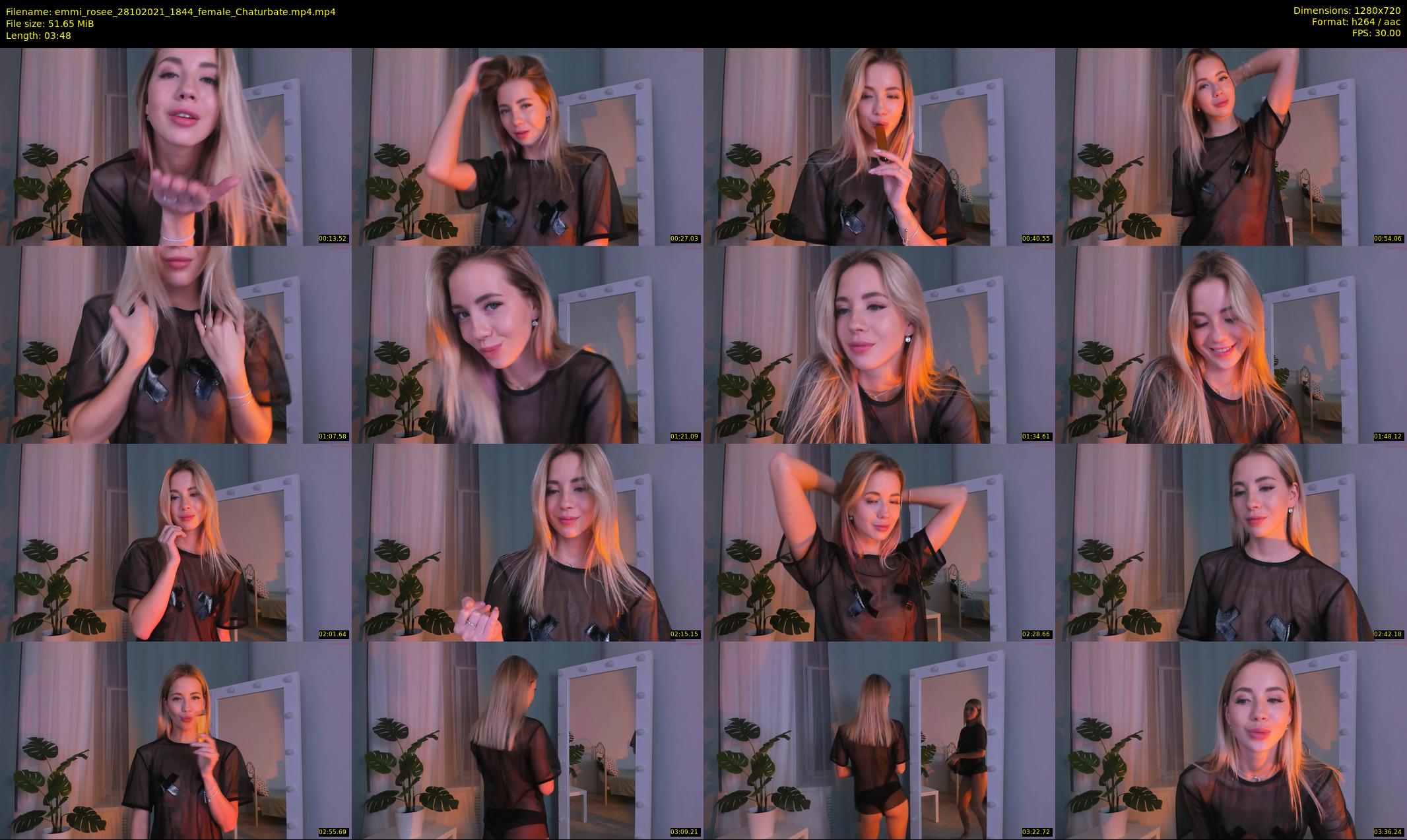 emmi_rosee — 4 minute Chaturbate female cam show recording, 720p, Oct 28, 2021
