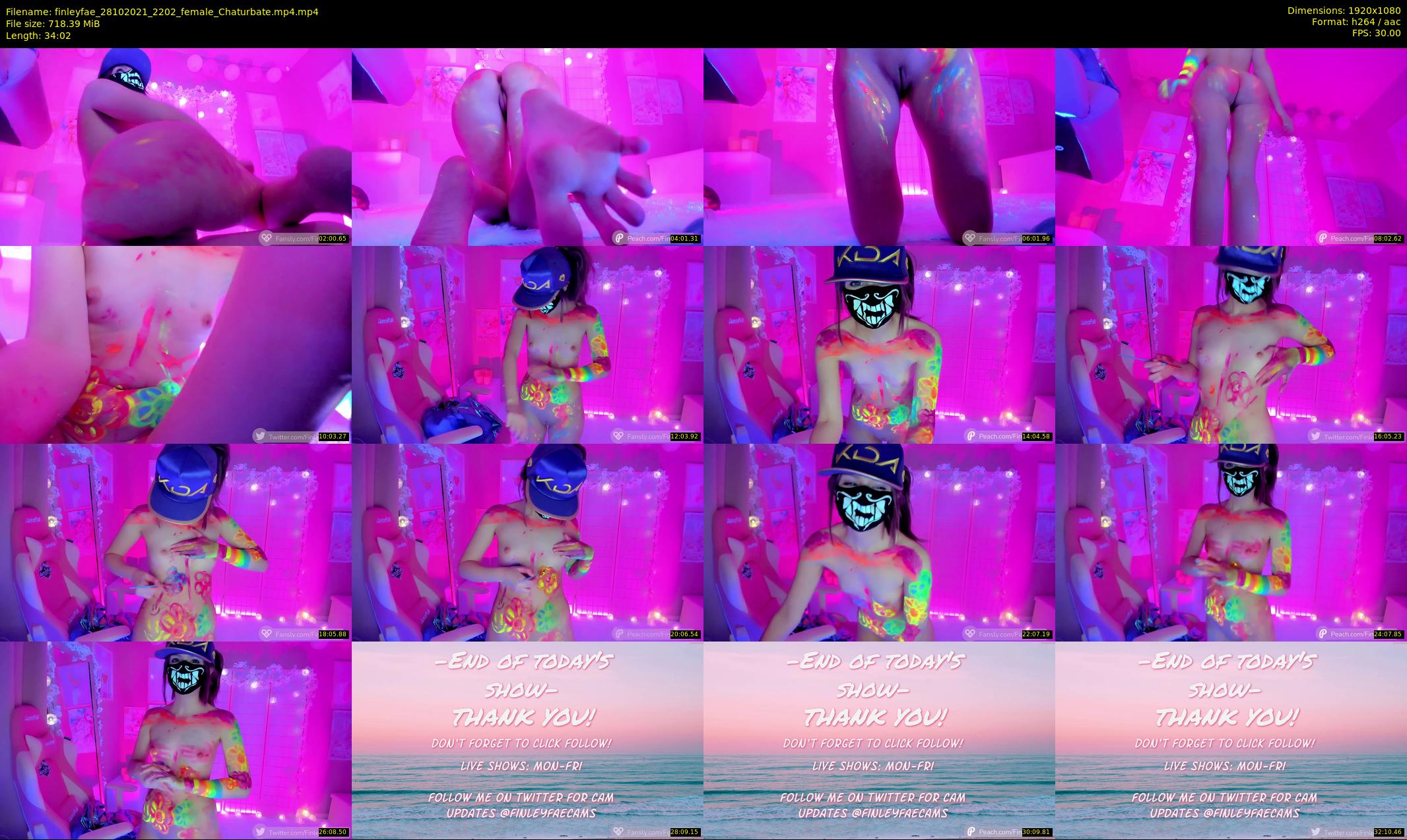 finleyfae — 35 minute Chaturbate female cam show recording, 1080p, Oct 28, 2021