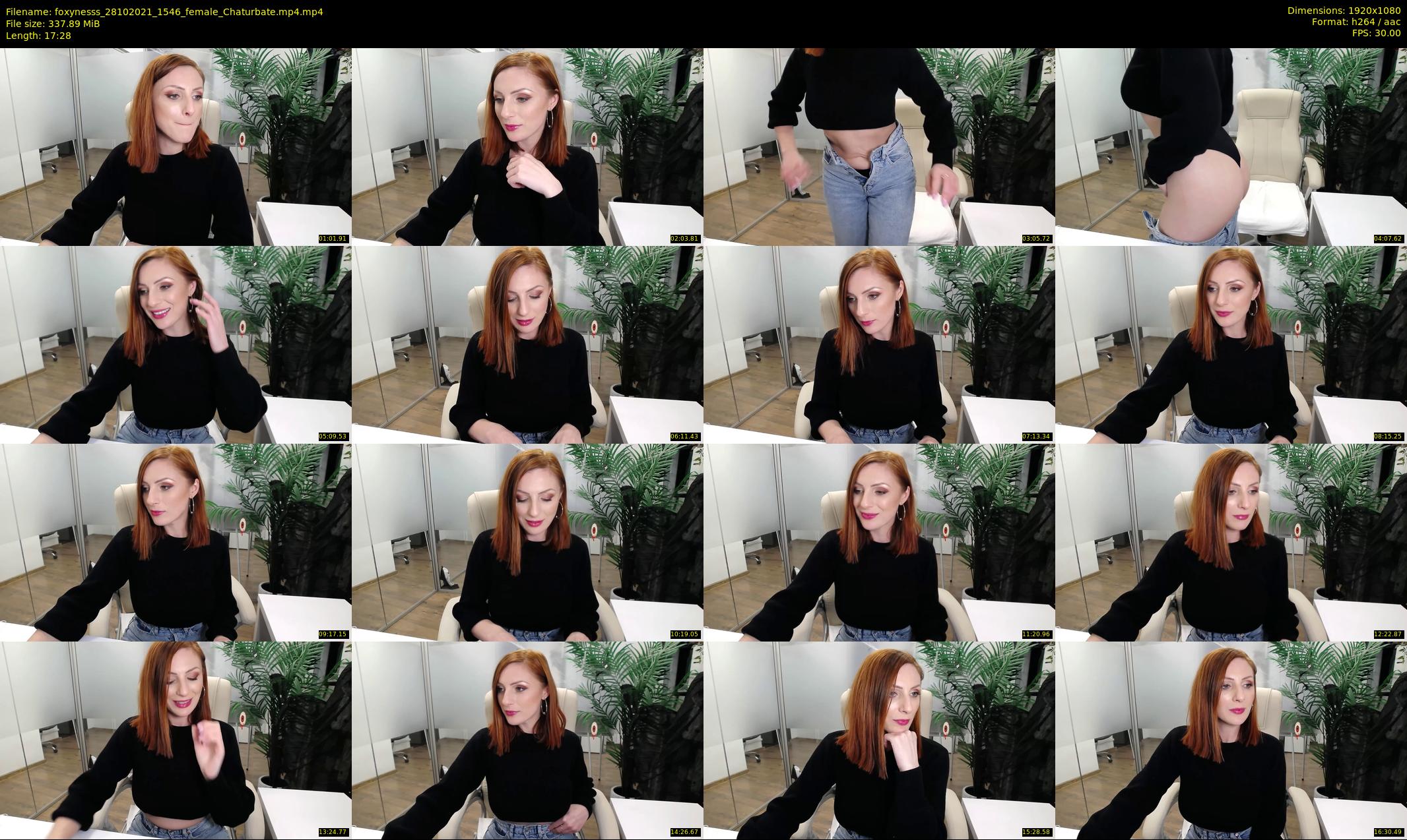 foxynesss — 18 minute Chaturbate female cam show recording, 1080p, Oct 28, 2021