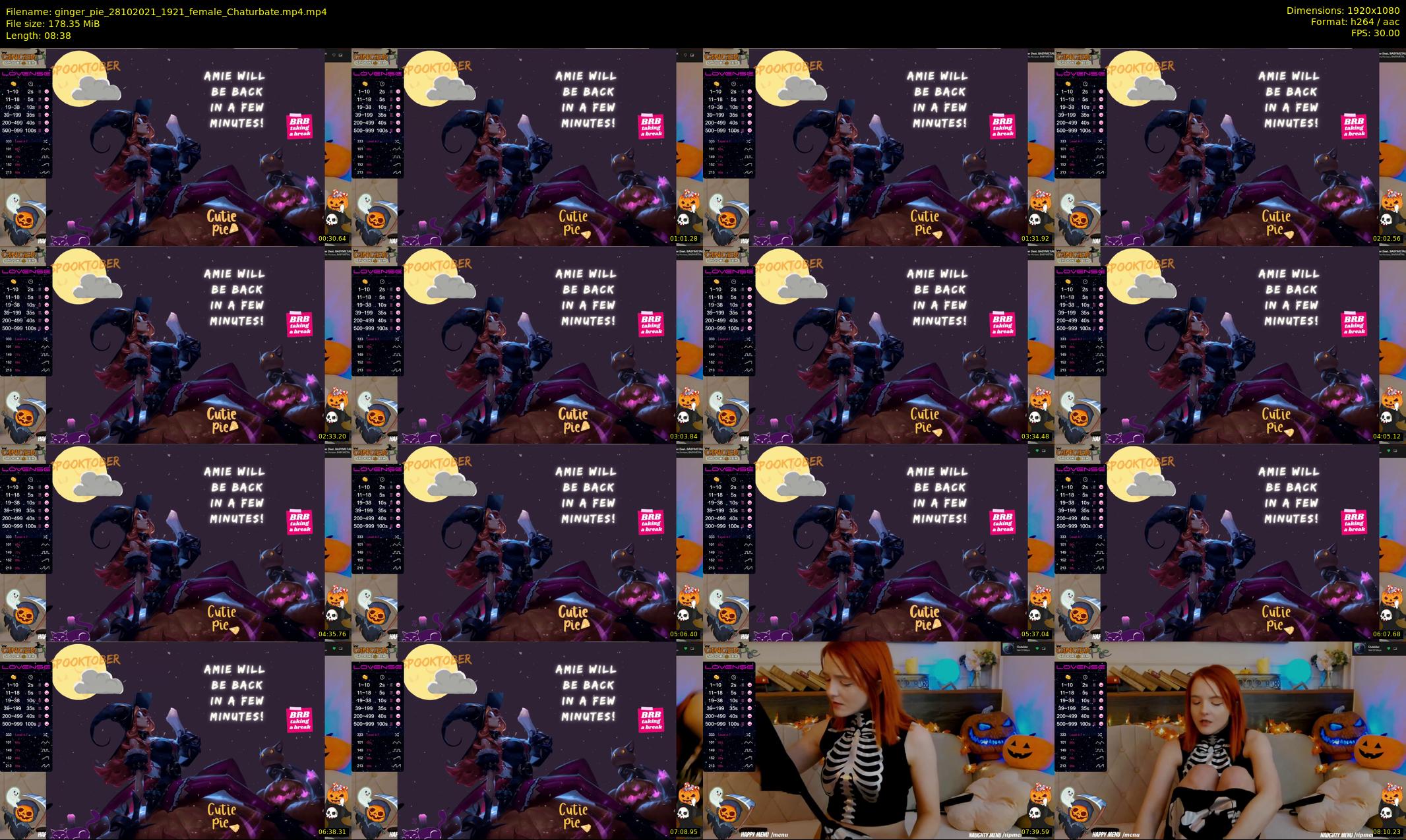 ginger_pie — 9 minute Chaturbate female cam show recording, 1080p, Oct 28, 2021