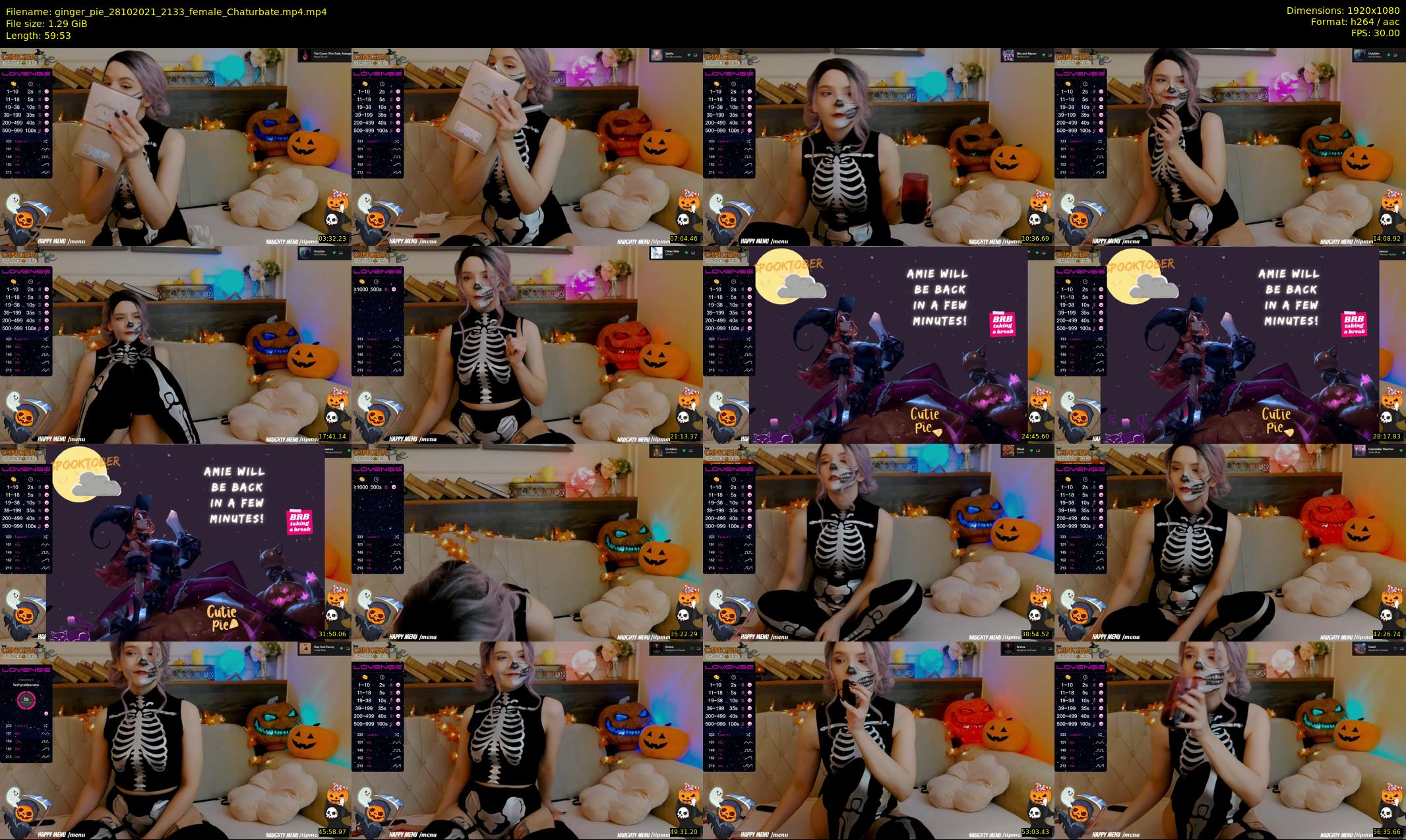 ginger_pie — 60 minute Chaturbate female cam show recording, 1080p, Oct 28, 2021