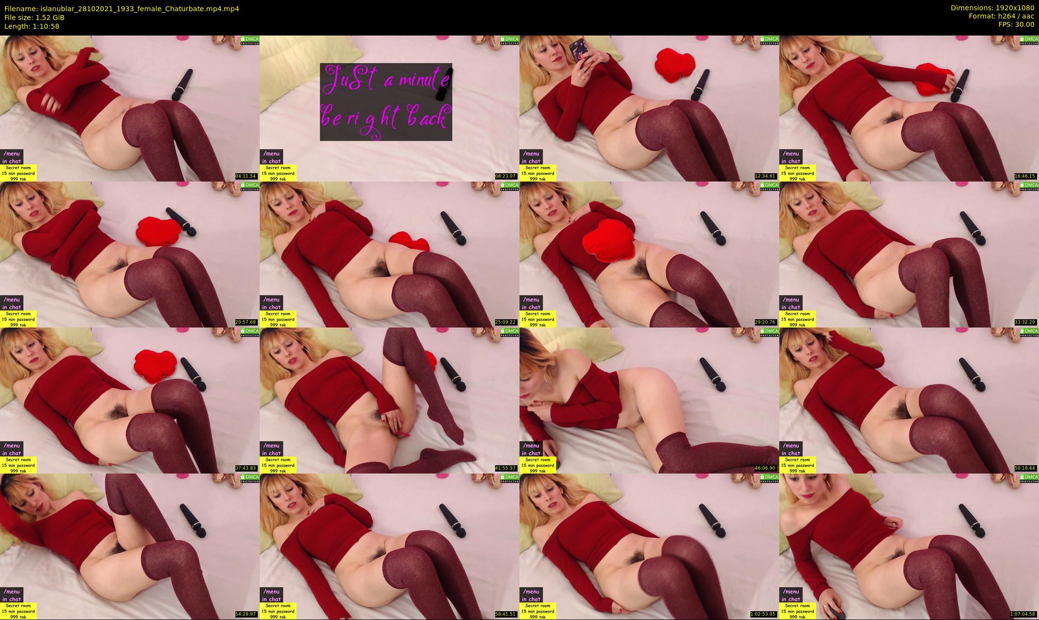 islanublar — 71 minute Chaturbate female cam show recording, 1080p, Oct 28, 2021