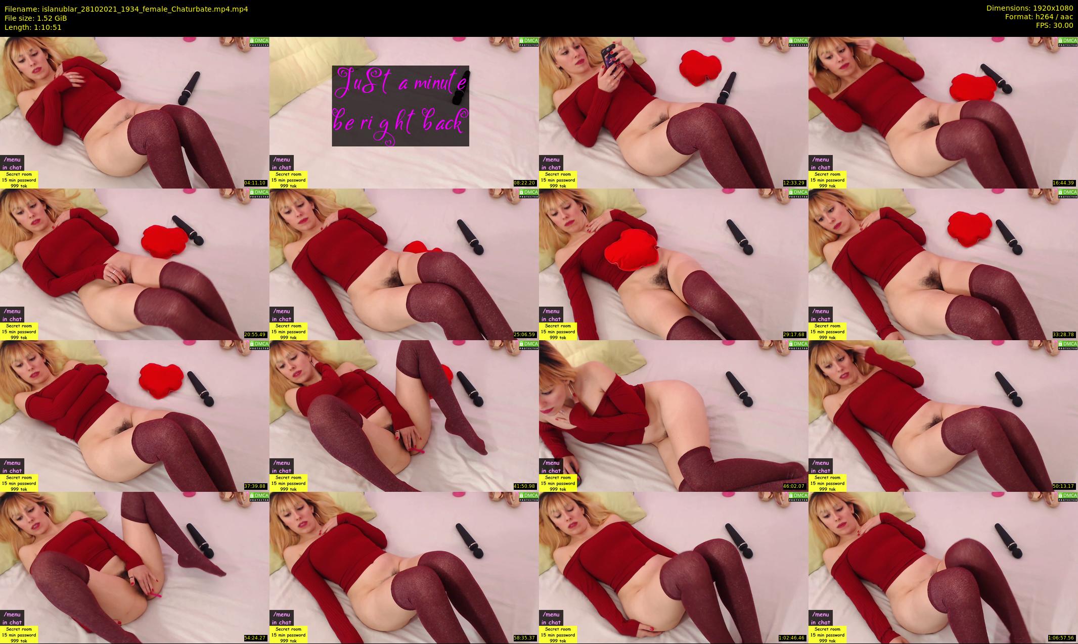 islanublar — 71 minute Chaturbate female cam show recording, 1080p, Oct 28, 2021