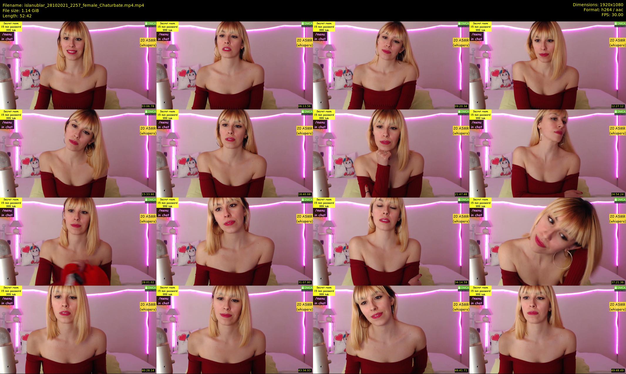 islanublar — 53 minute Chaturbate female cam show recording, 1080p, Oct 28, 2021