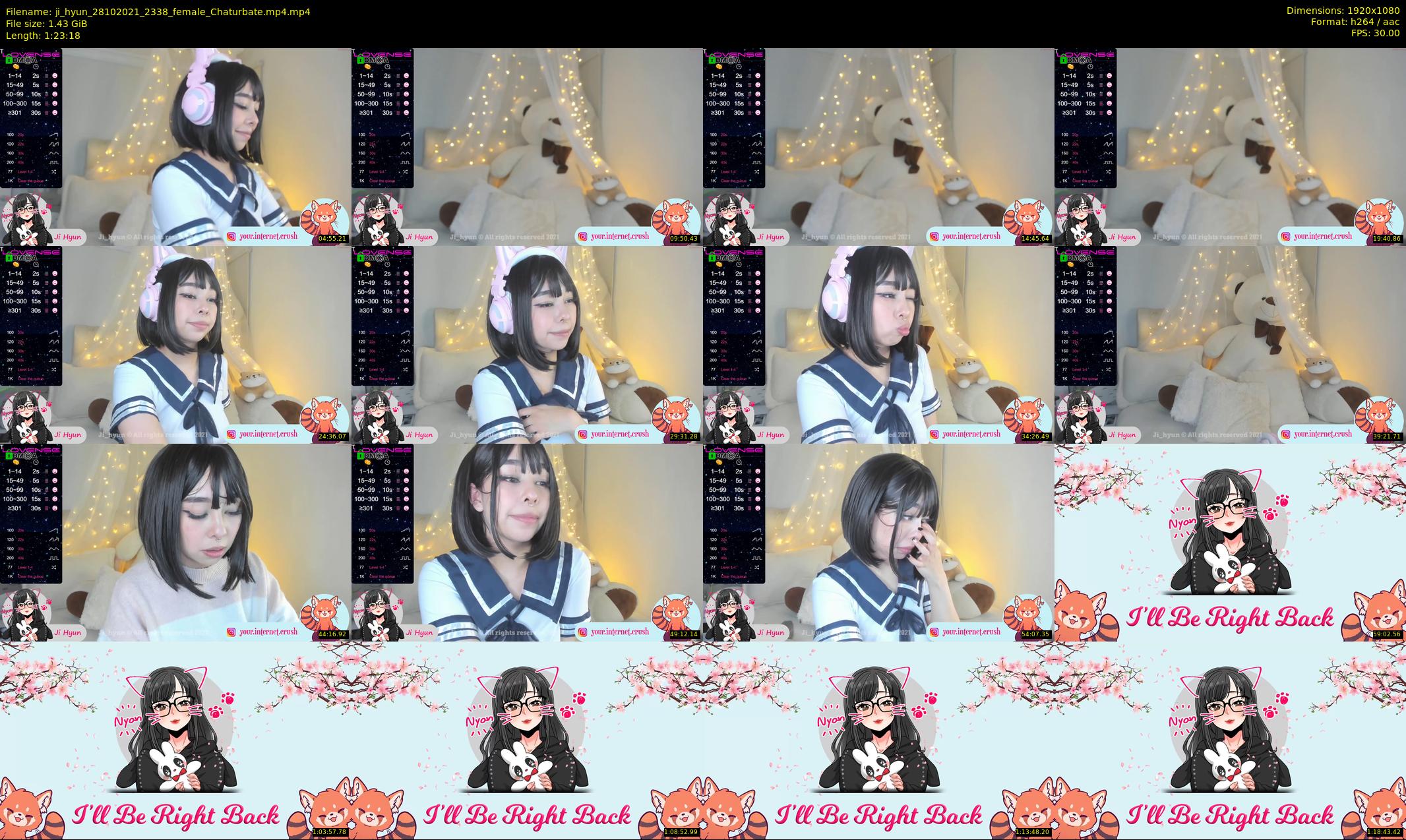 ji_hyun — 84 minute Chaturbate female cam show recording, 1080p, Oct 28, 2021