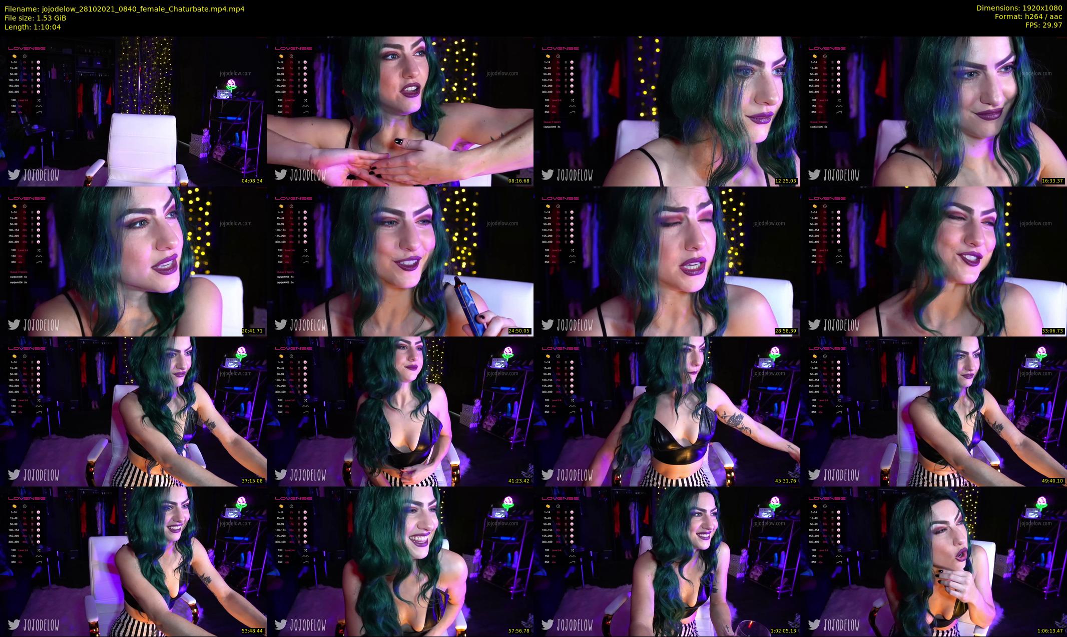 jojodelow — 71 minute Chaturbate female cam show recording, 1080p, Oct 28, 2021