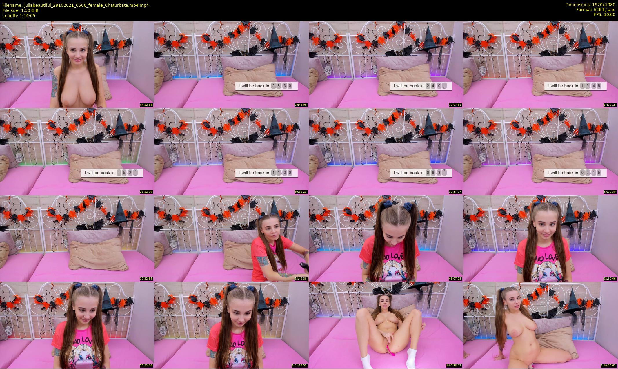 juliabeautiful — 75 minute Chaturbate female cam show recording, 1080p, Oct 29, 2021