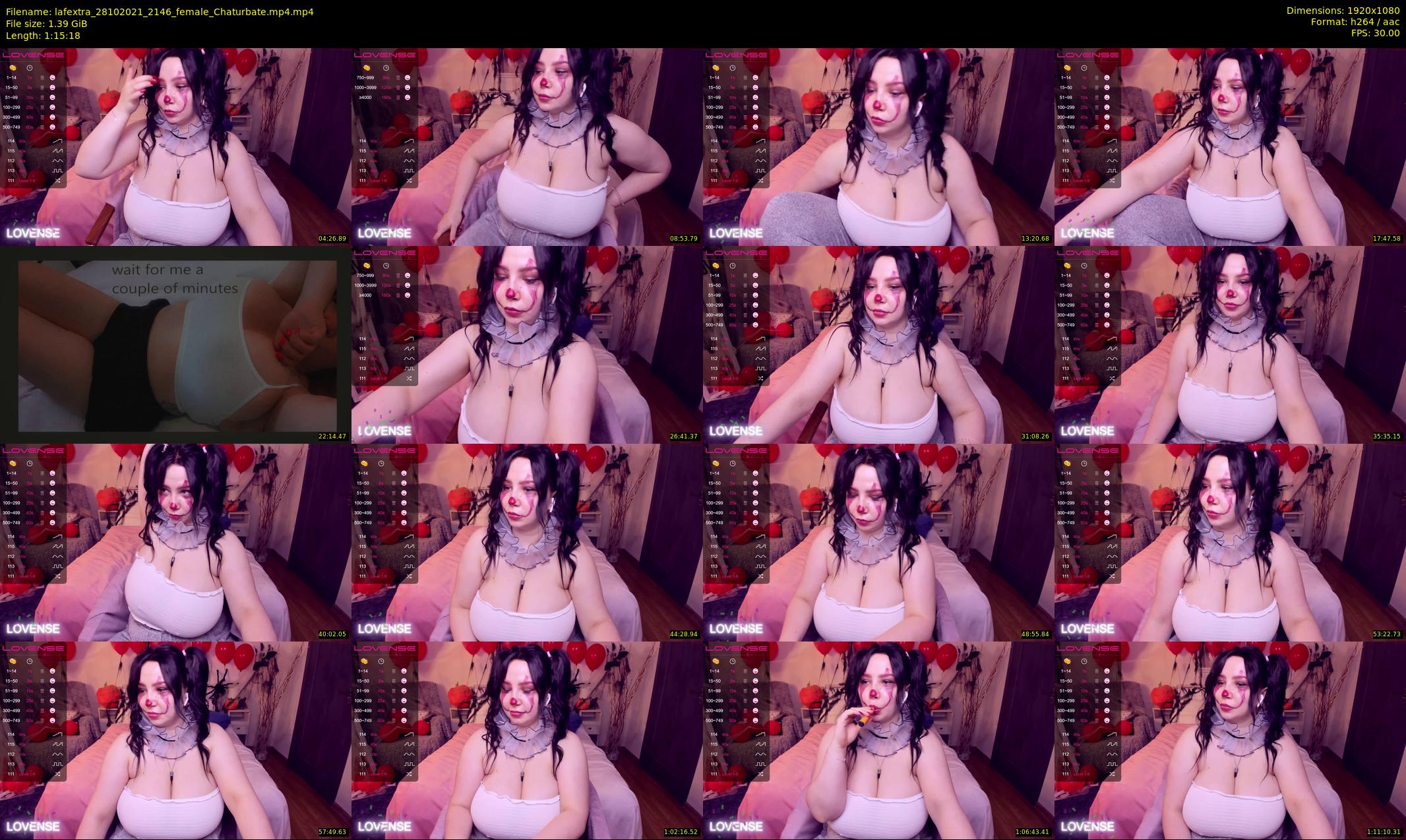 lafextra — 76 minute Chaturbate female cam show recording, 1080p, Oct 28, 2021