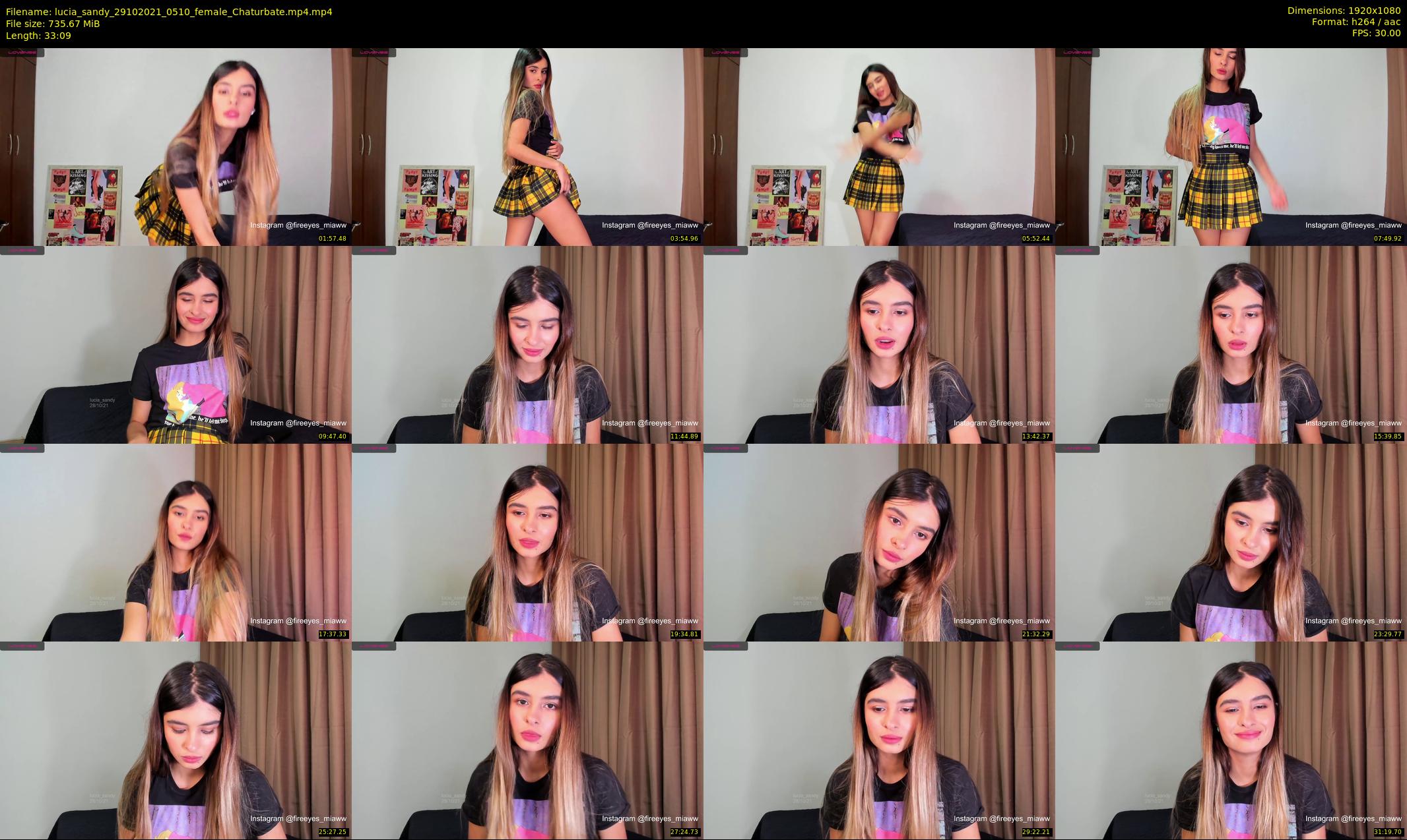 lucia_sandy — 34 minute Chaturbate female cam show recording, 1080p, Oct 29, 2021